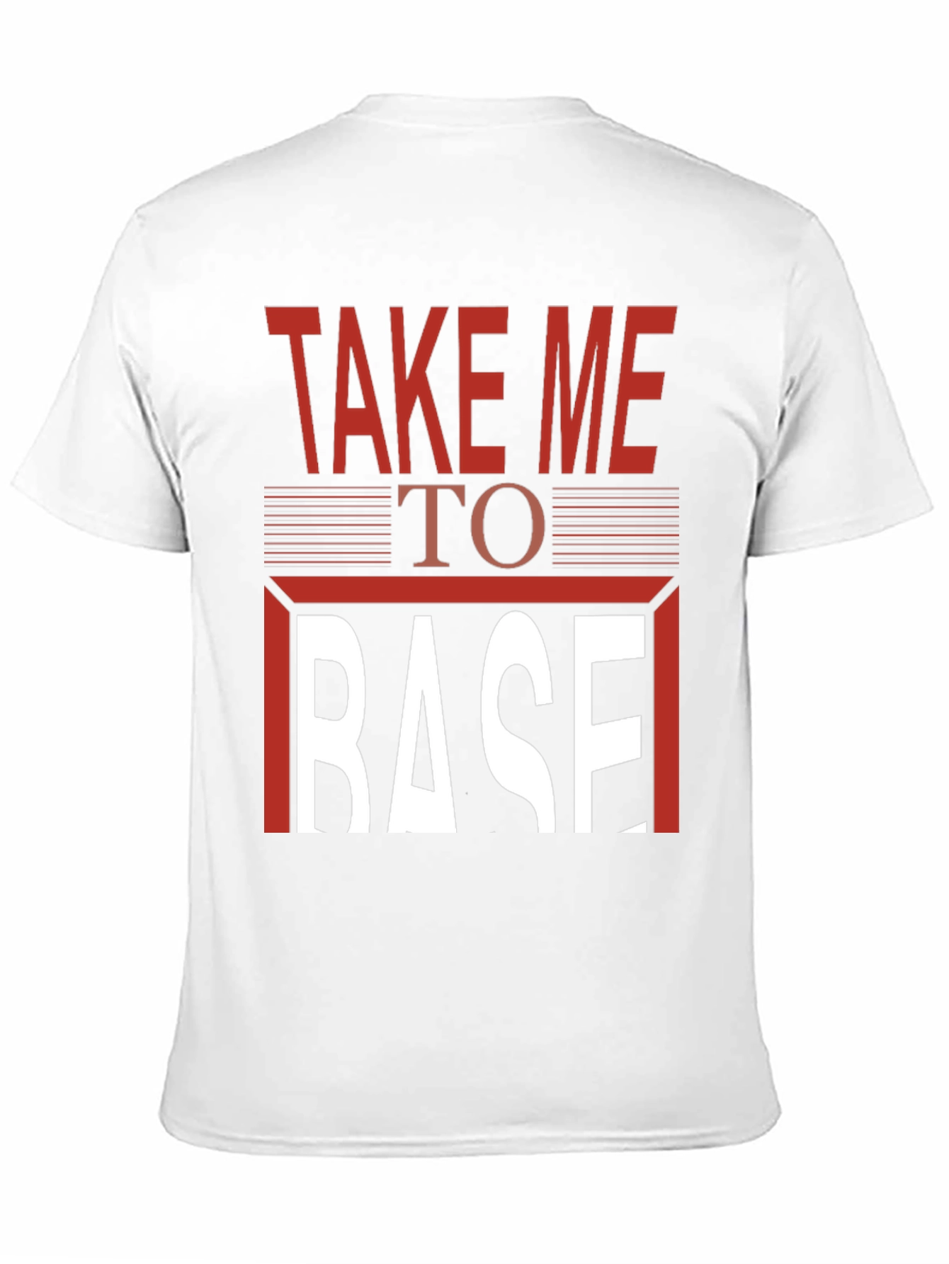 Take Me To Base T-Shirt - Graphic Print Tee