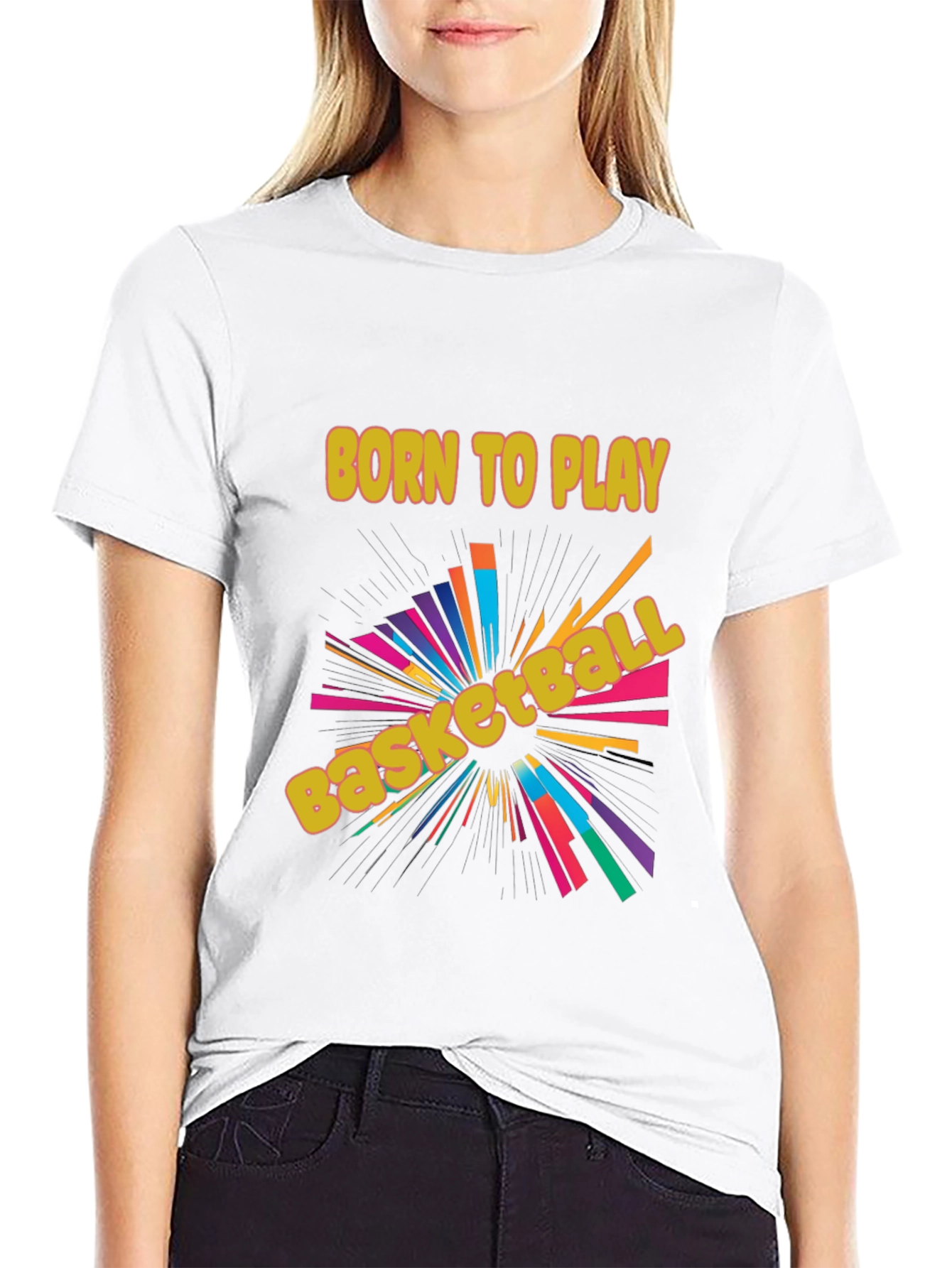 Born to Play Basketball Graphic Tee