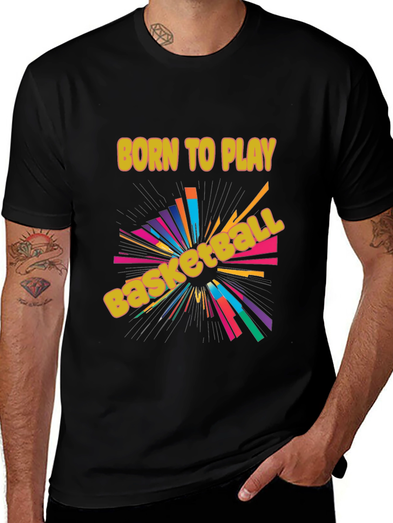 Born to Play Basketball Graphic Tee