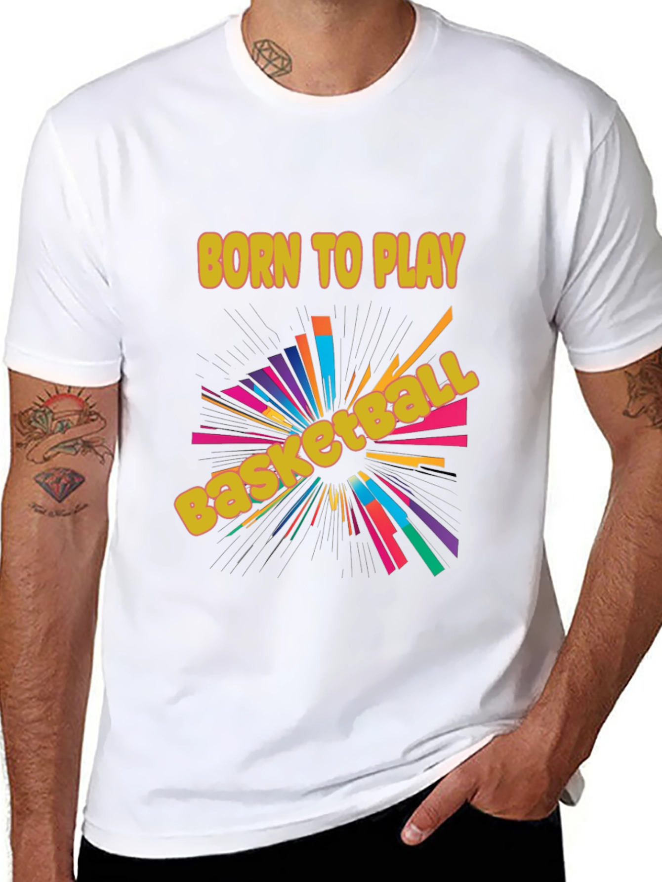 Born to Play Basketball Graphic Tee