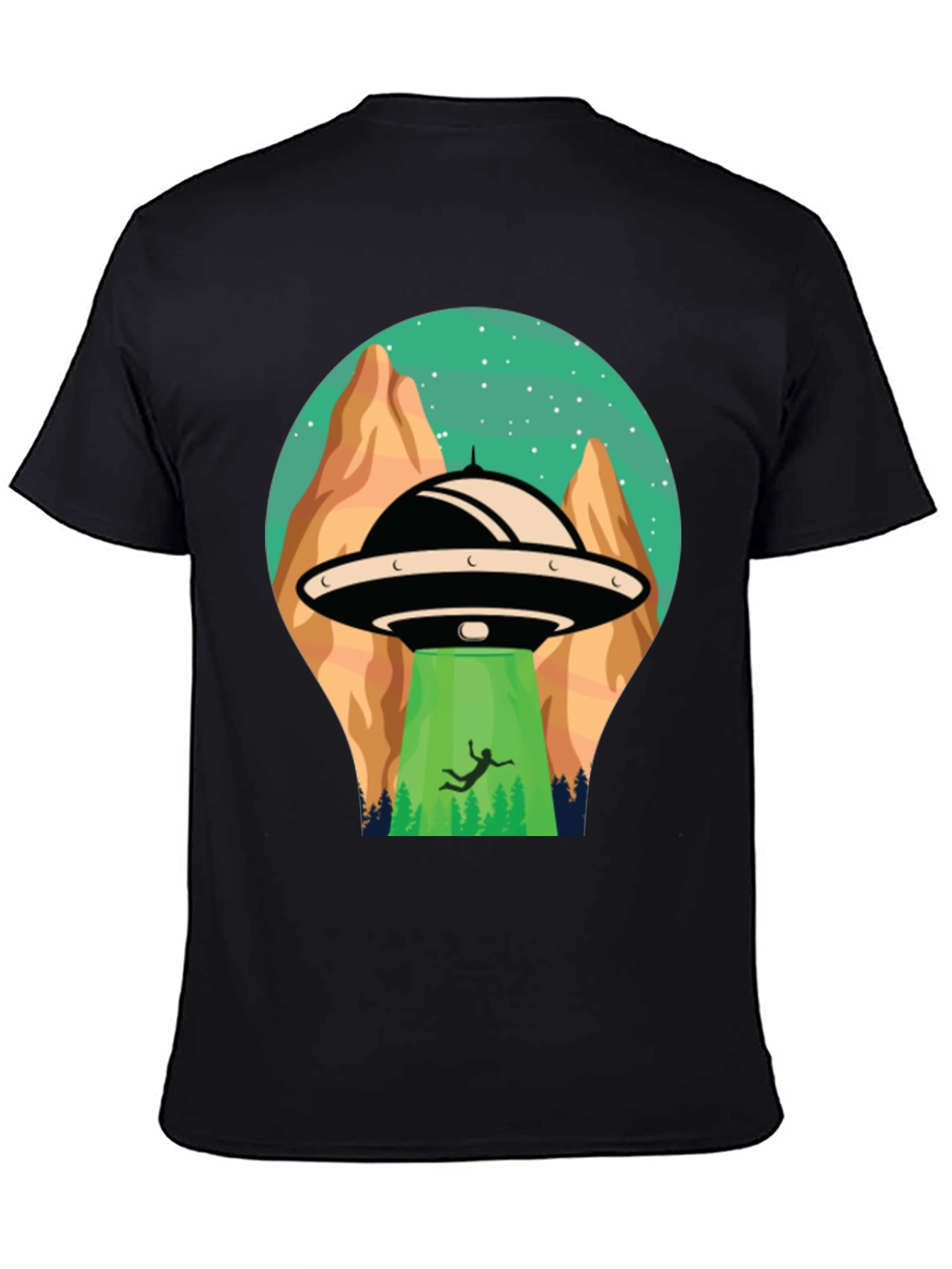 UFO Abduction Graphic T-Shirt