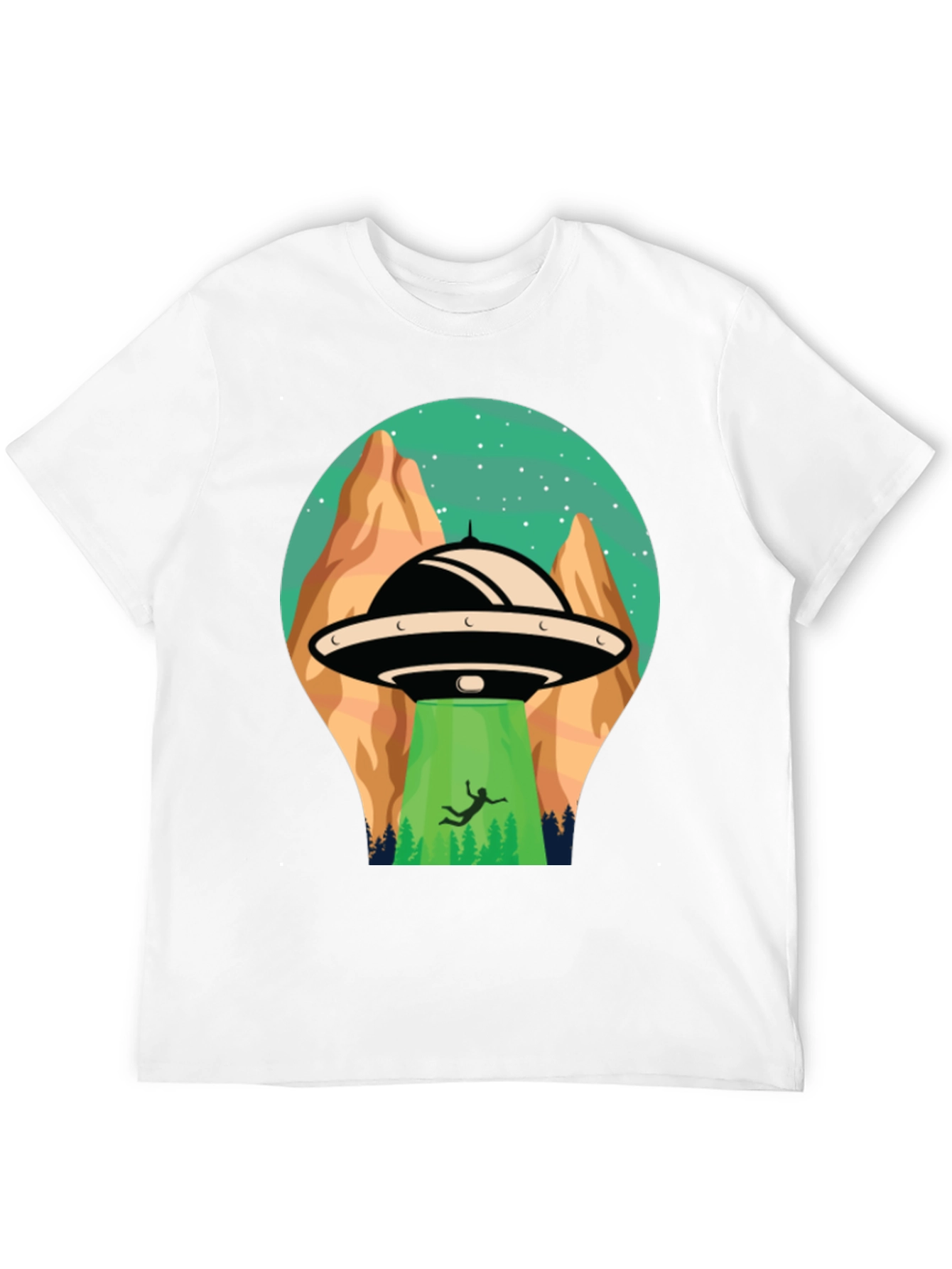 UFO Abduction Graphic T-Shirt