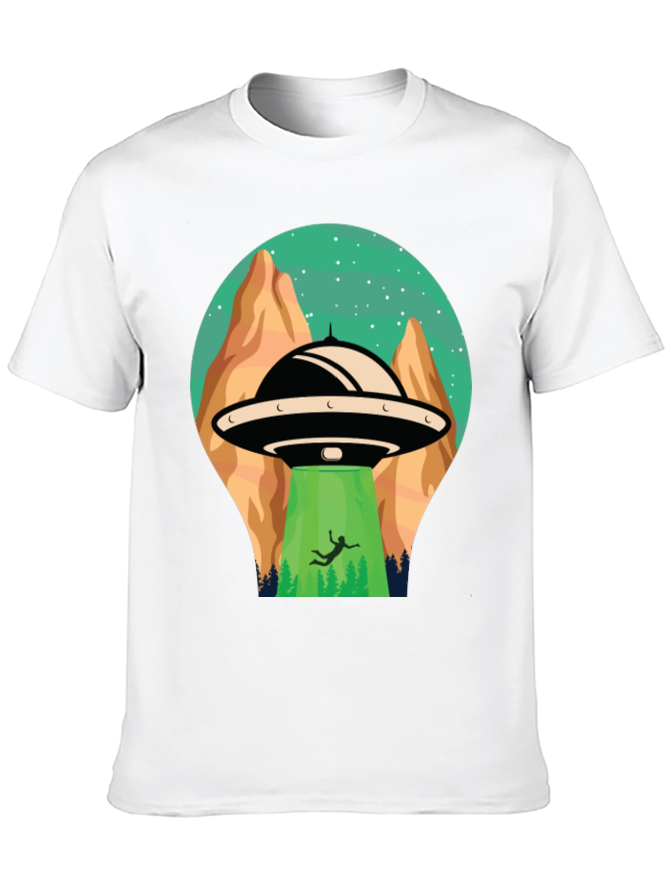 UFO Abduction Graphic T-Shirt