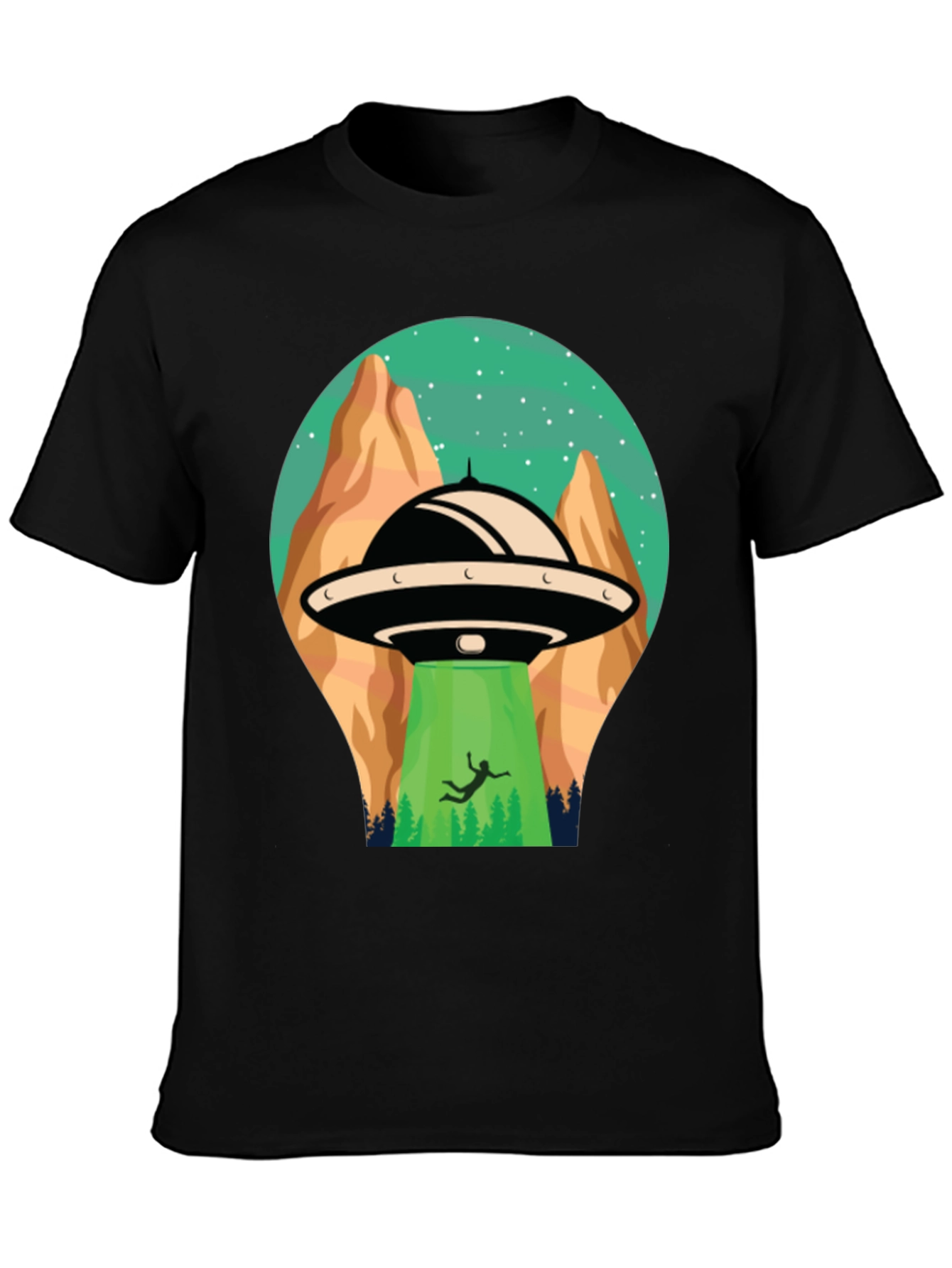 UFO Abduction Graphic T-Shirt