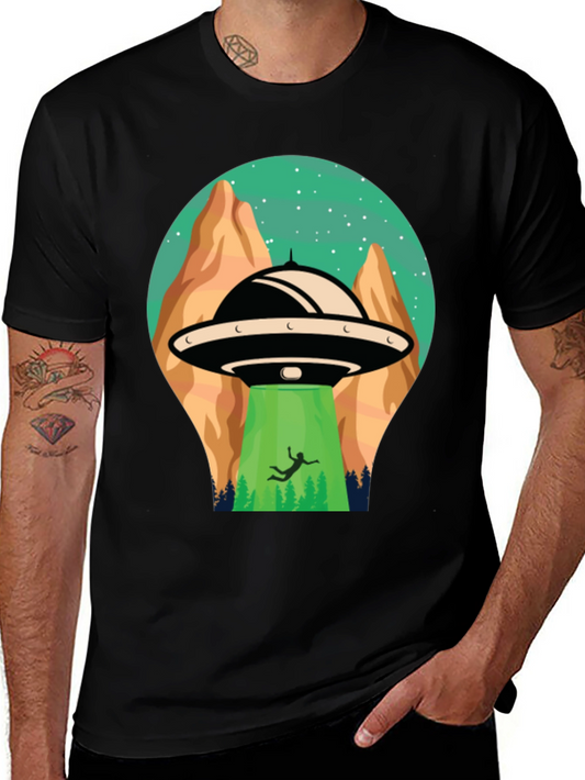 UFO Abduction Graphic T-Shirt