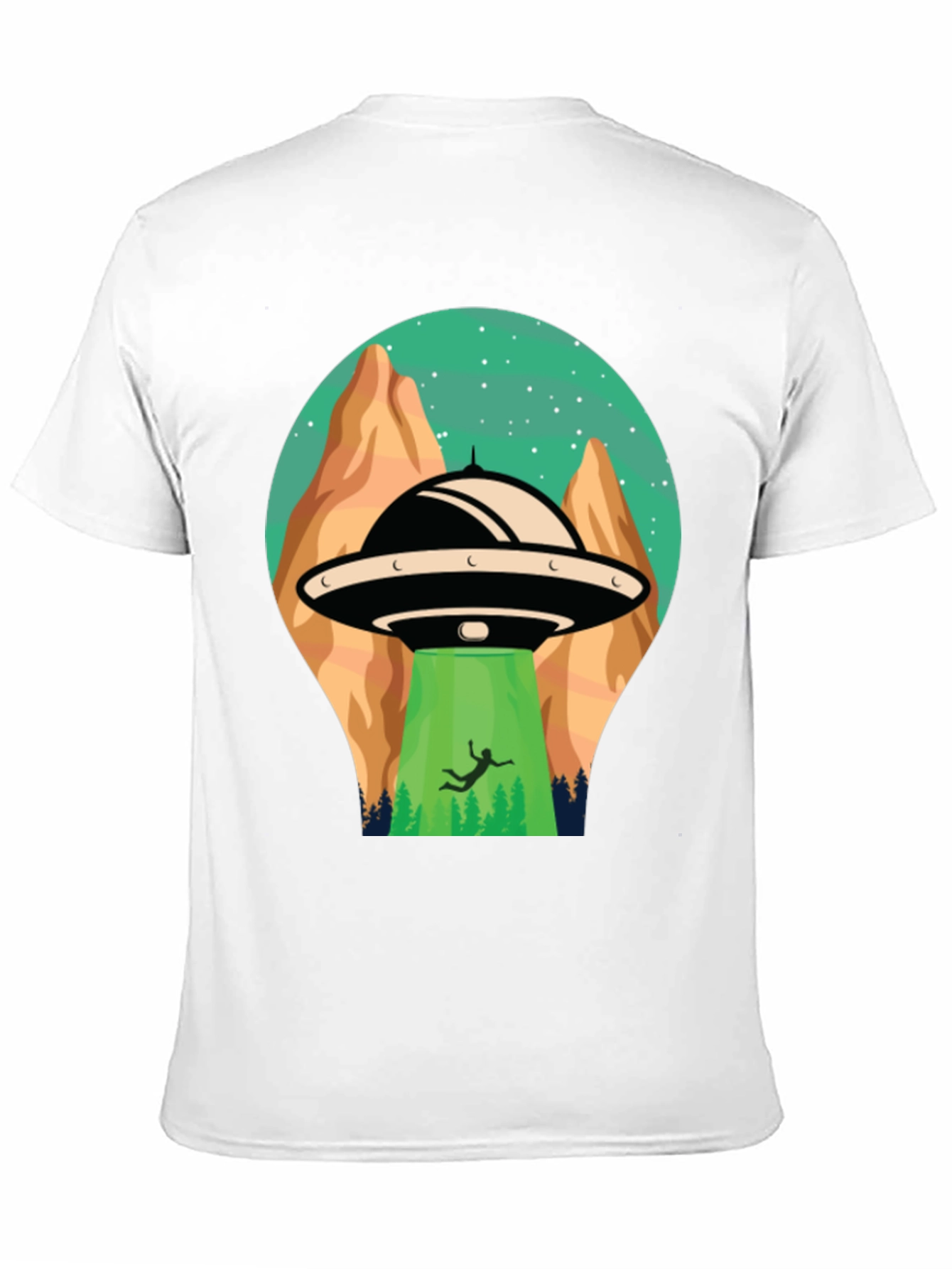 UFO Abduction Graphic T-Shirt