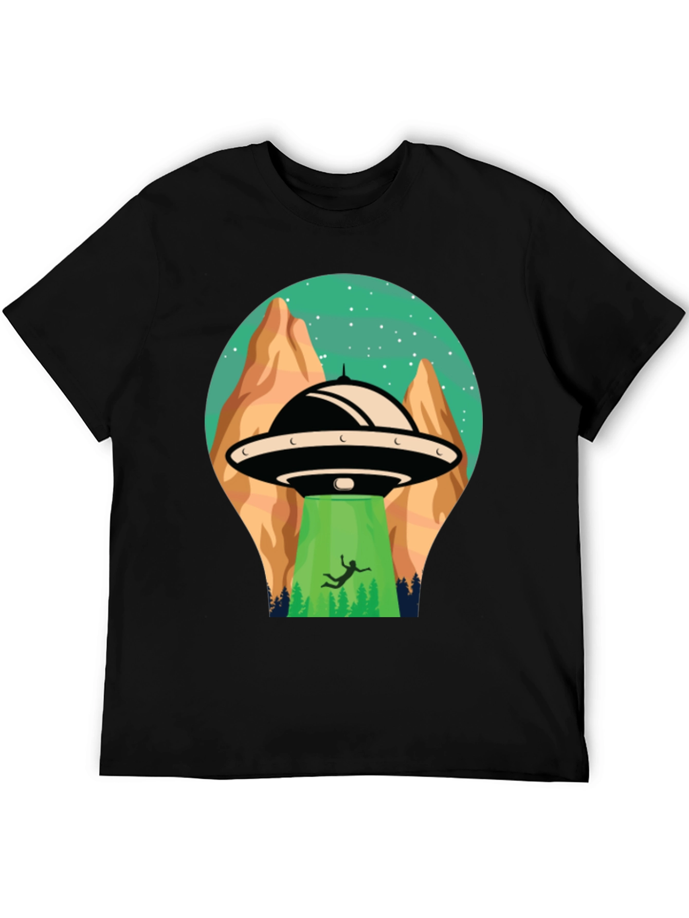 UFO Abduction Graphic T-Shirt