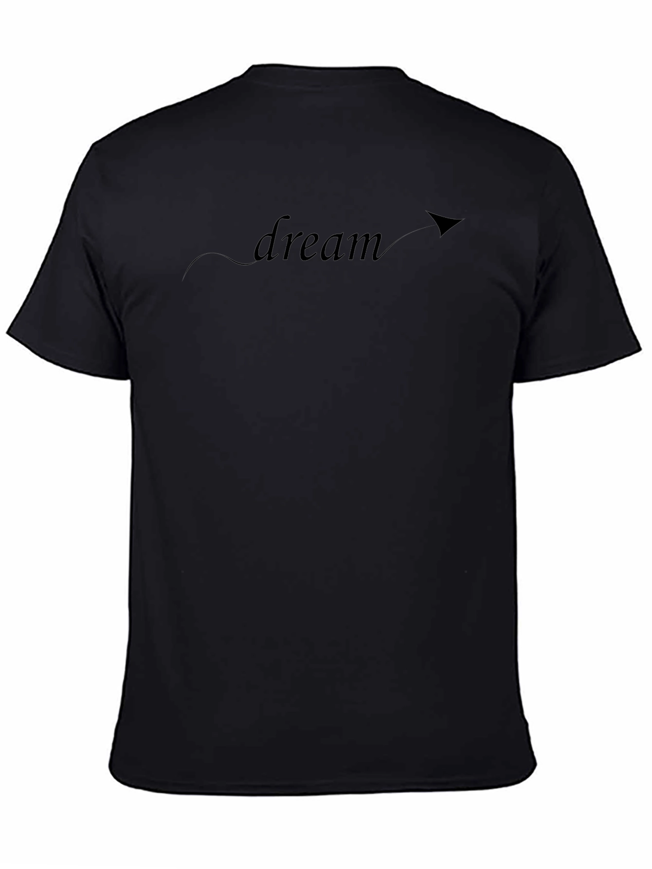 Dream Graphic Black Tee - Relaxed Fit