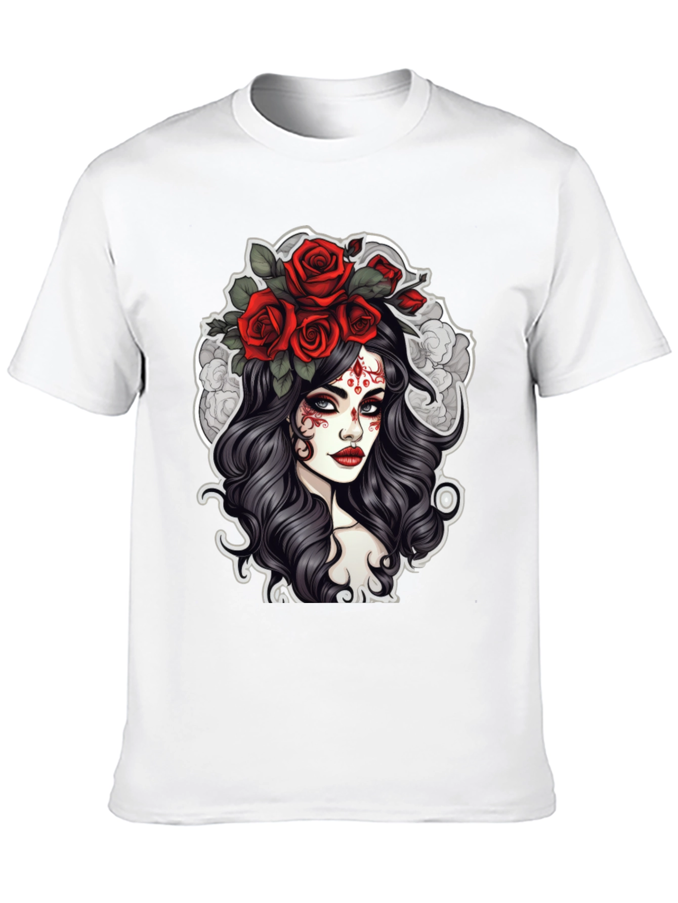 Day of the Dead Rose Crown Graphic Tee
