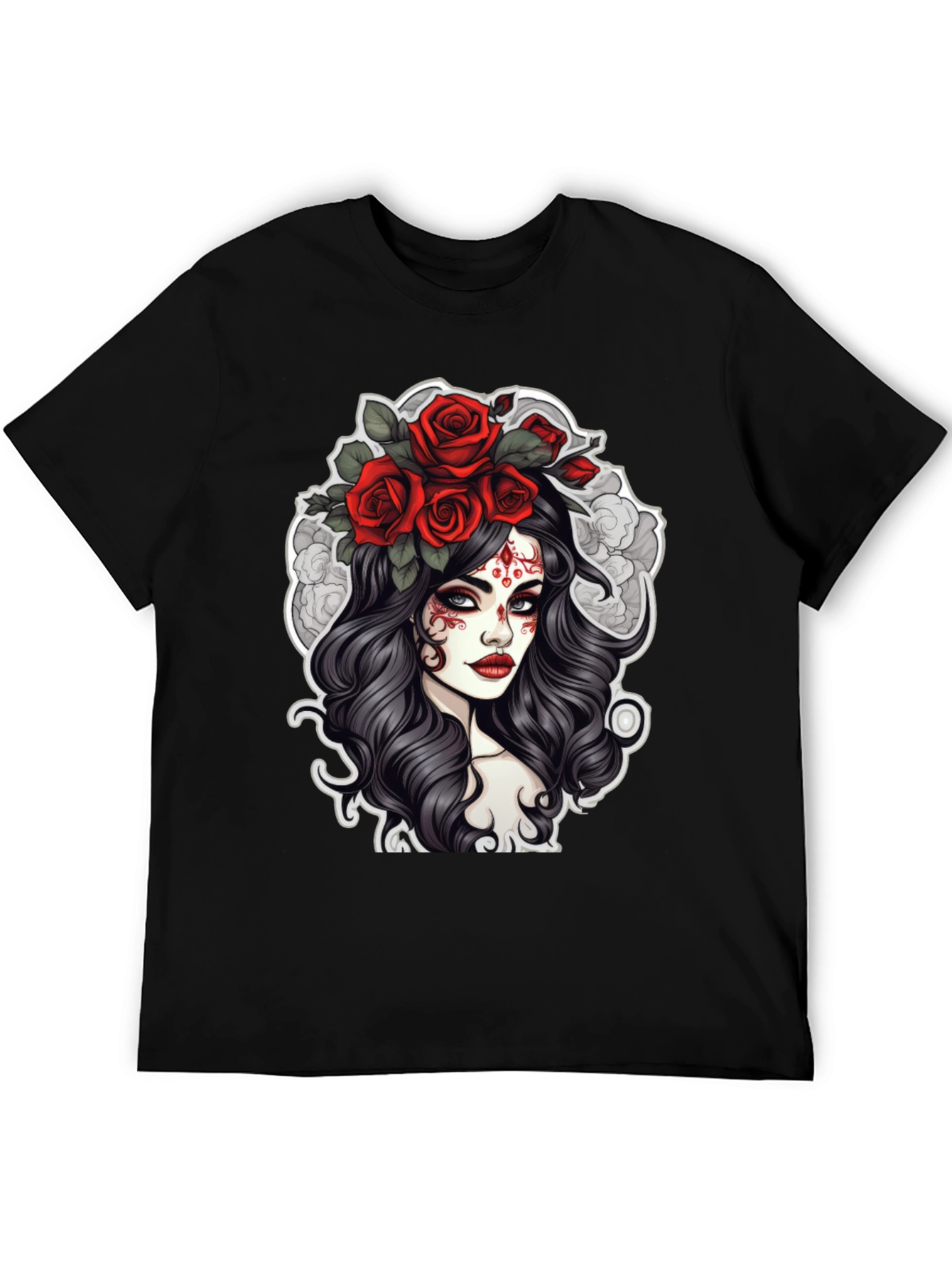 Day of the Dead Rose Crown Graphic Tee