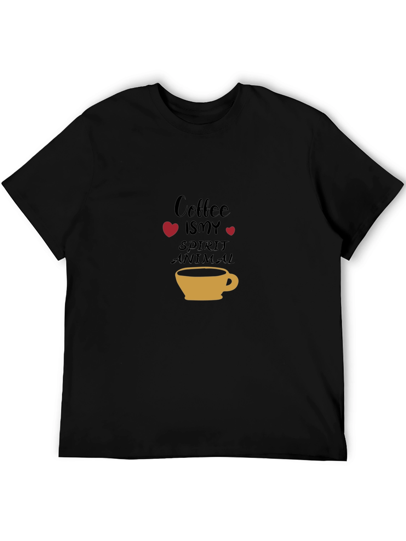Coffee is my Spirit Animal Black Tee