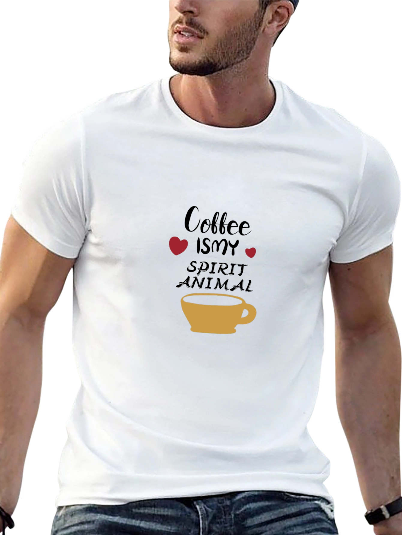 Coffee is my Spirit Animal Black Tee
