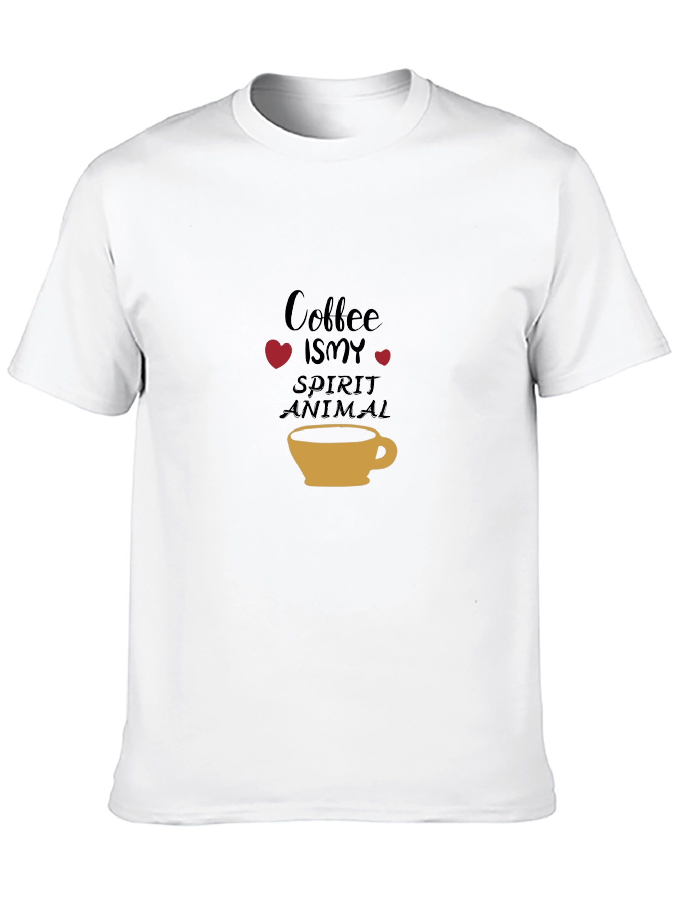 Coffee is my Spirit Animal Black Tee
