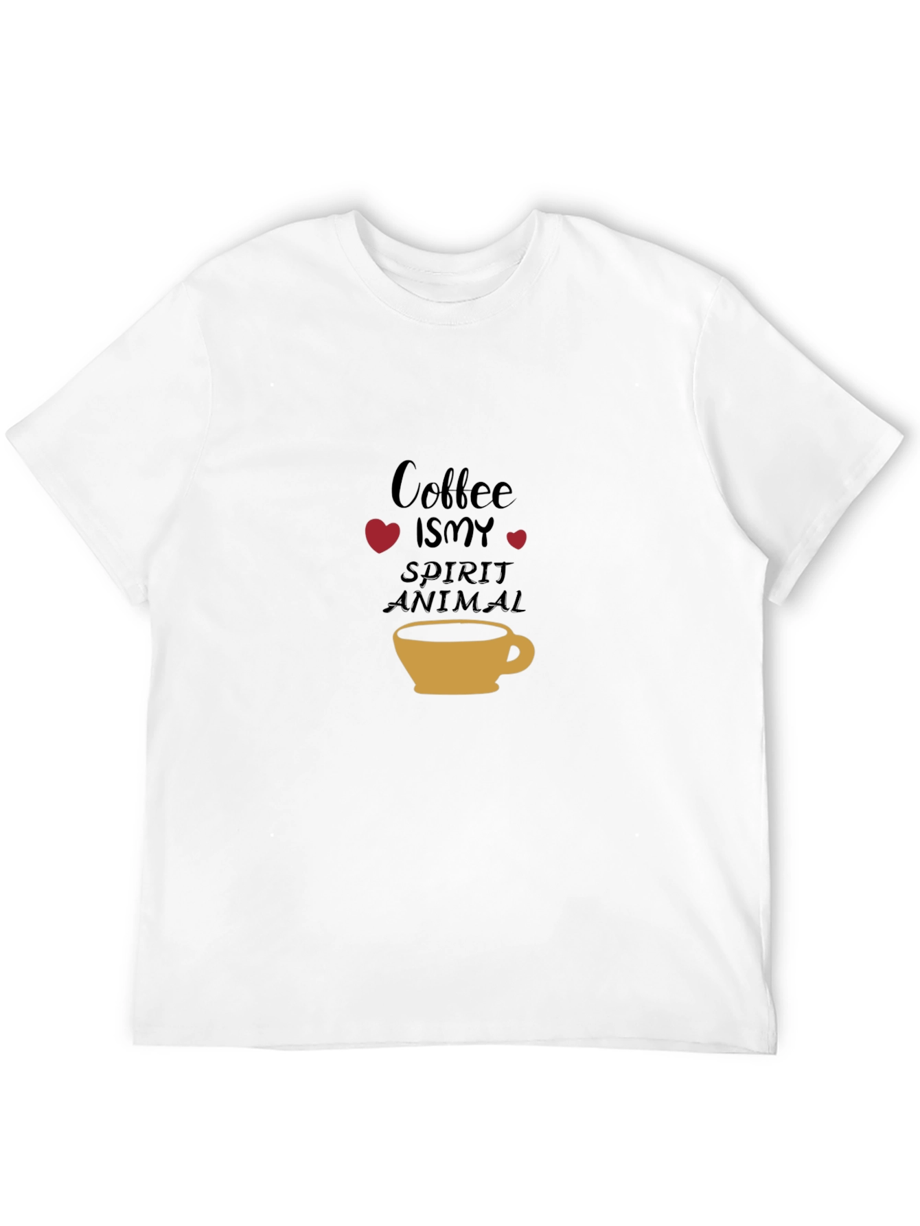 Coffee is my Spirit Animal Black Tee