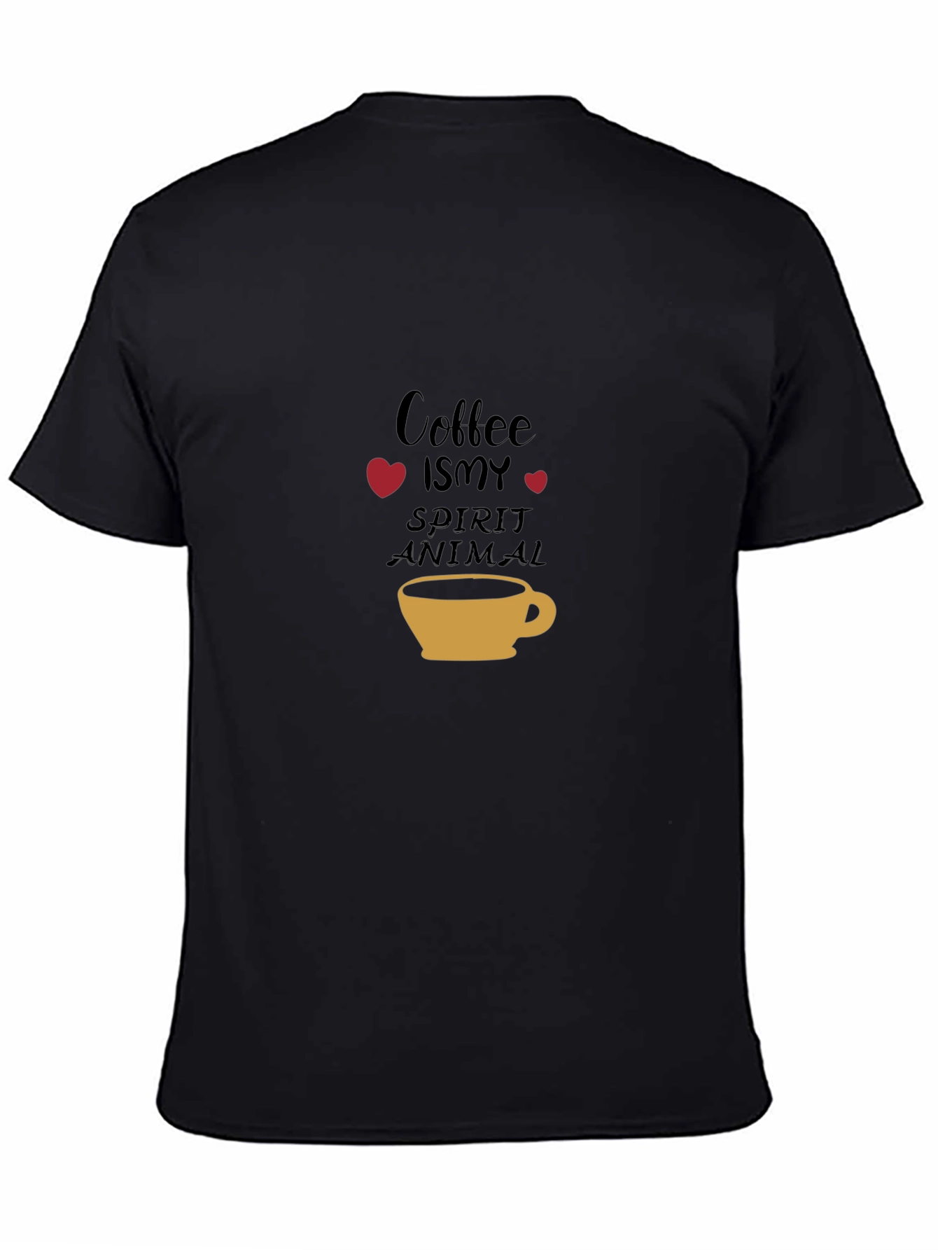 Coffee is my Spirit Animal Black Tee