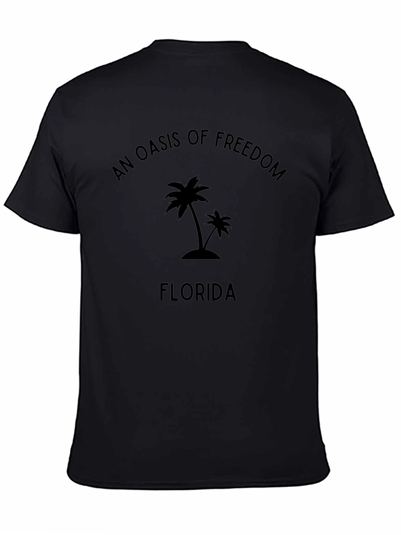 Oasis of Freedom Florida Palm Tree Graphic T-Shirt