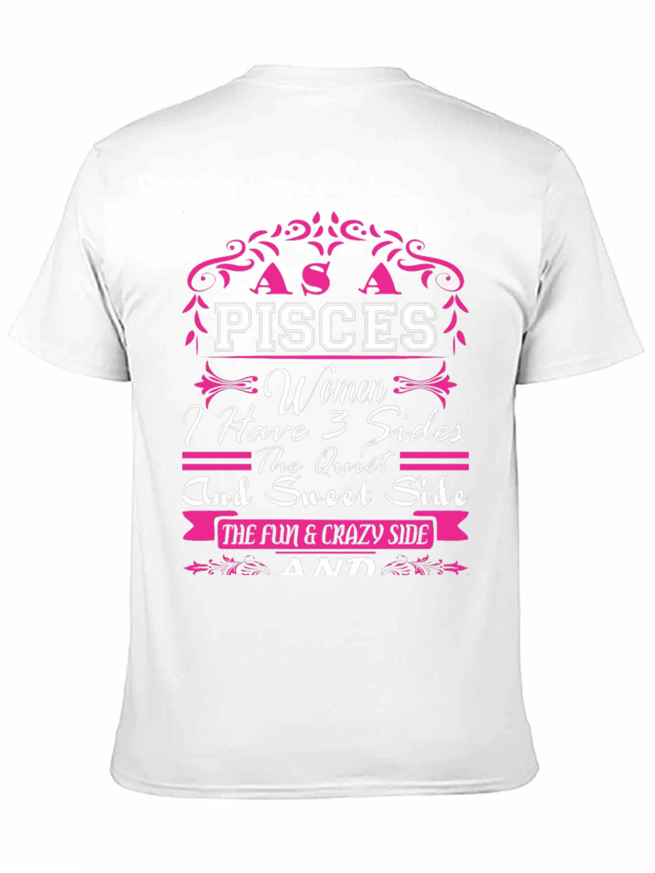 Pisces Women 3 Sides Graphic T-Shirt
