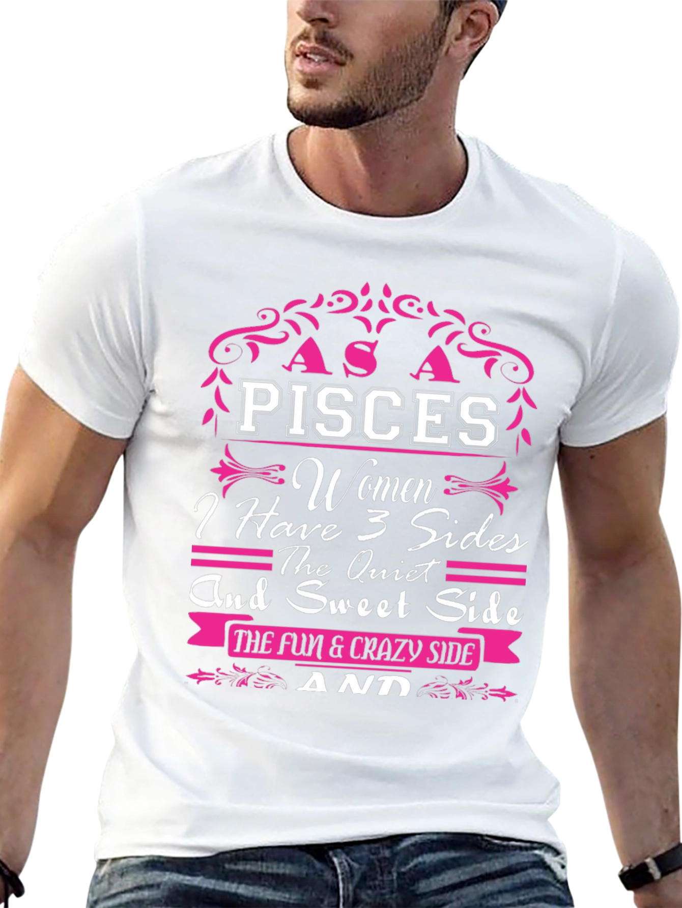 Pisces Women 3 Sides Graphic T-Shirt