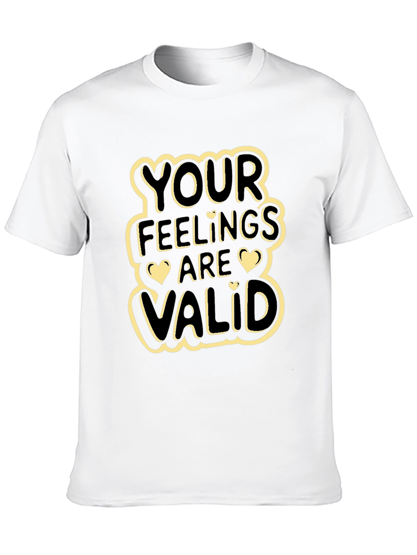 Your Feelings Are Valid Graphic Tee - Black