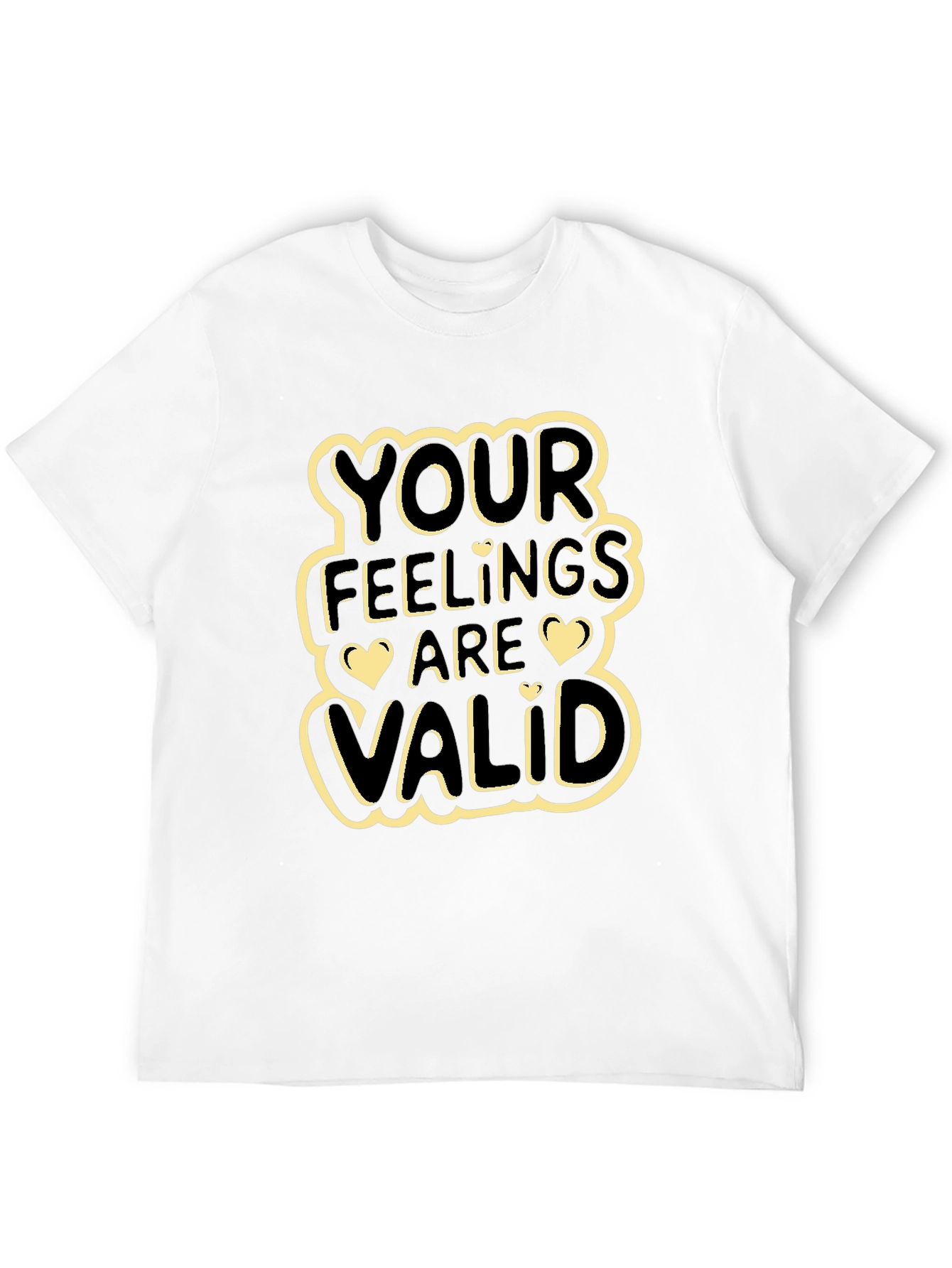 Your Feelings Are Valid Graphic Tee - Black