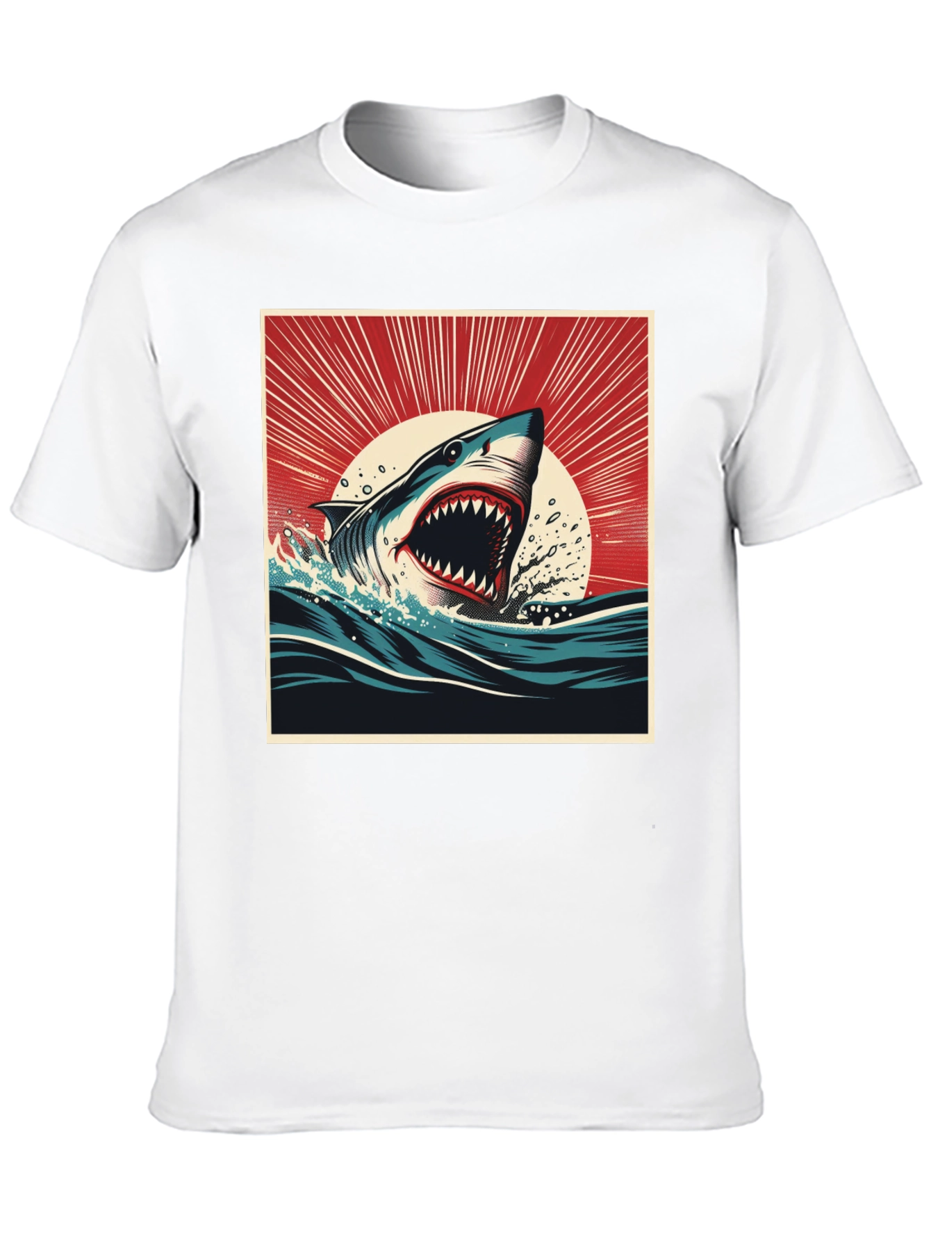 Shark Attack Graphic Tee - Bold Ocean Design