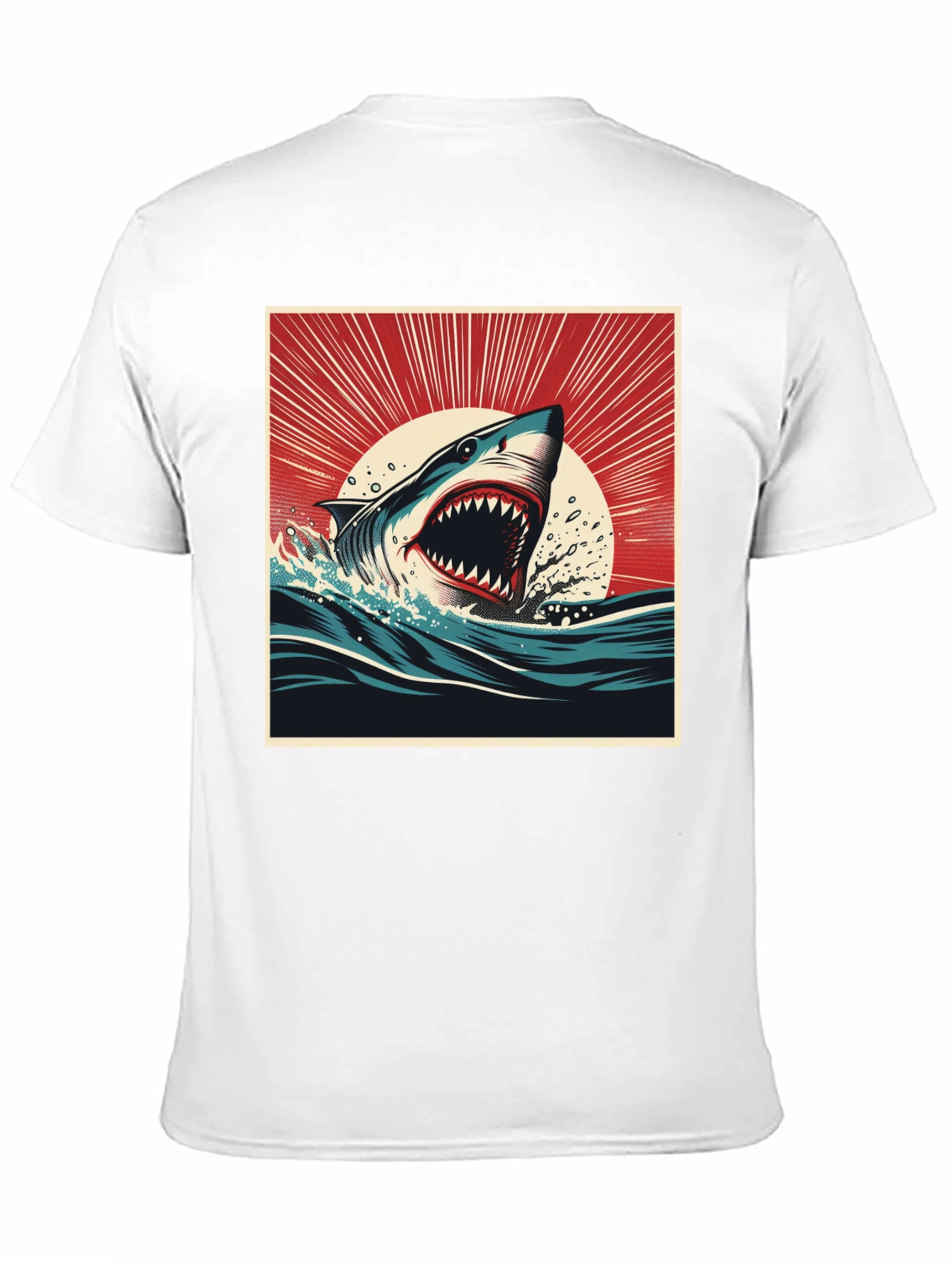Shark Attack Graphic Tee - Bold Ocean Design