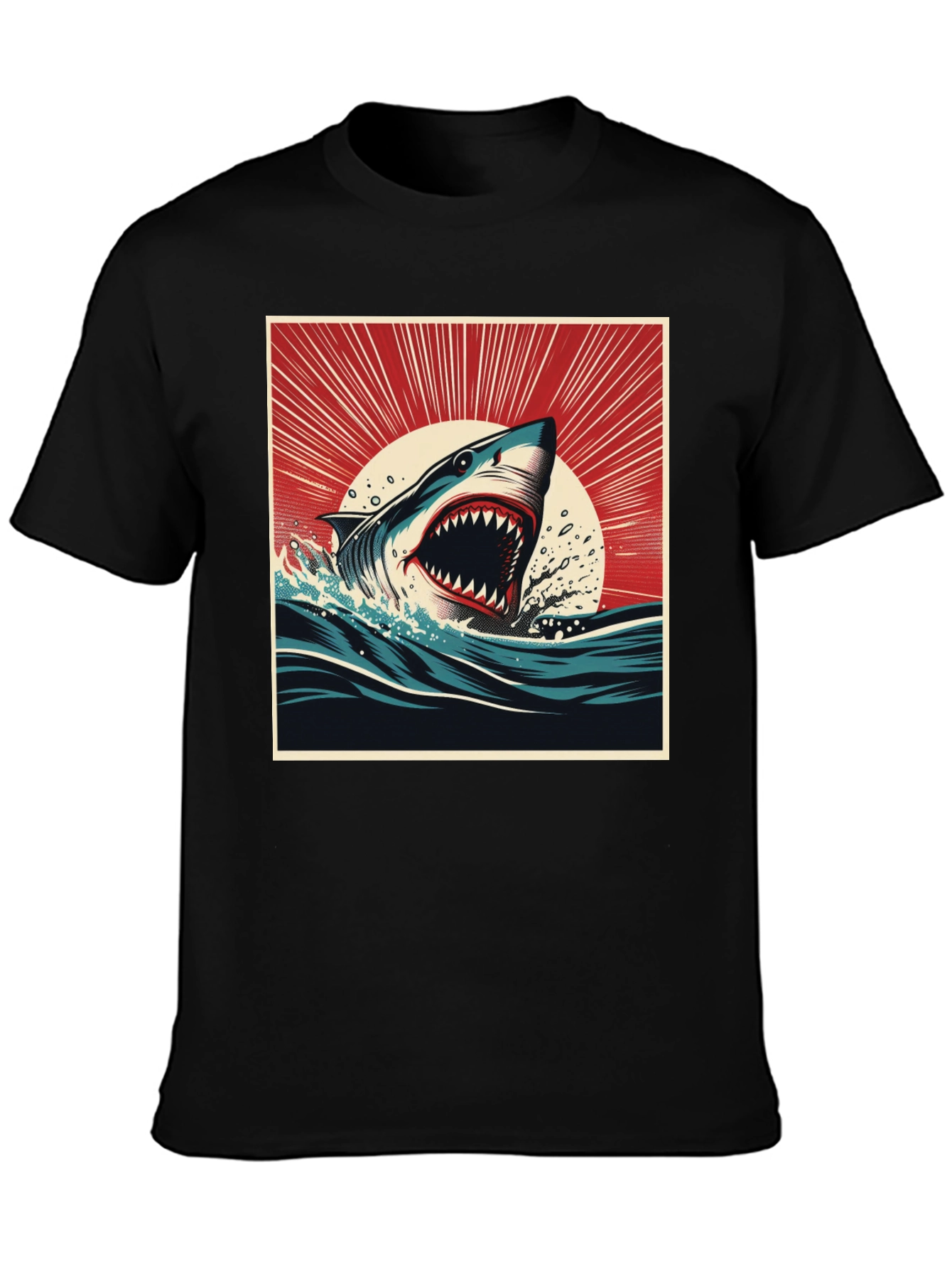 Shark Attack Graphic Tee - Bold Ocean Design