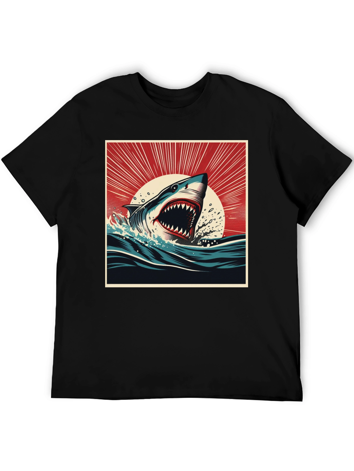Shark Attack Graphic Tee - Bold Ocean Design