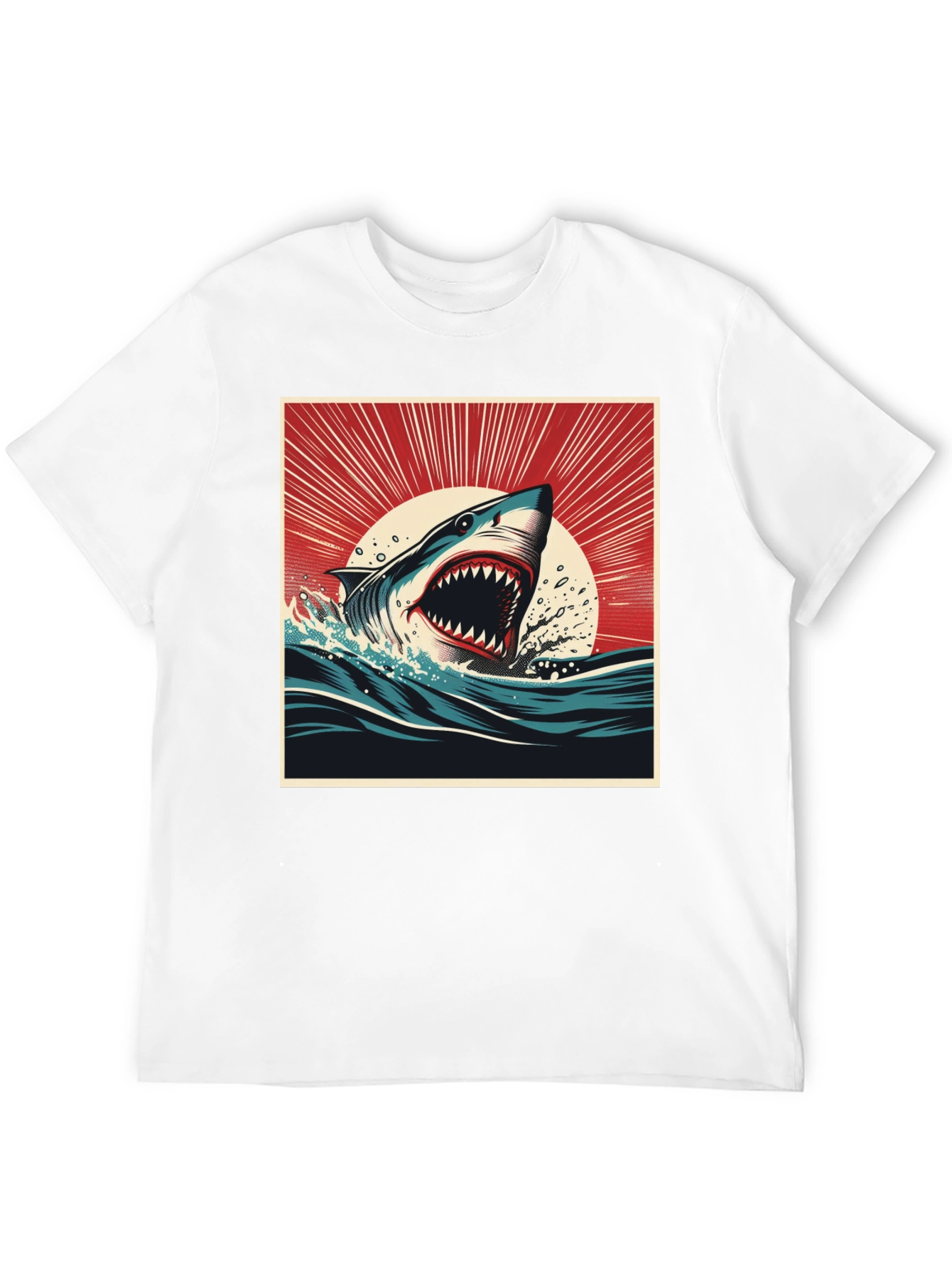Shark Attack Graphic Tee - Bold Ocean Design