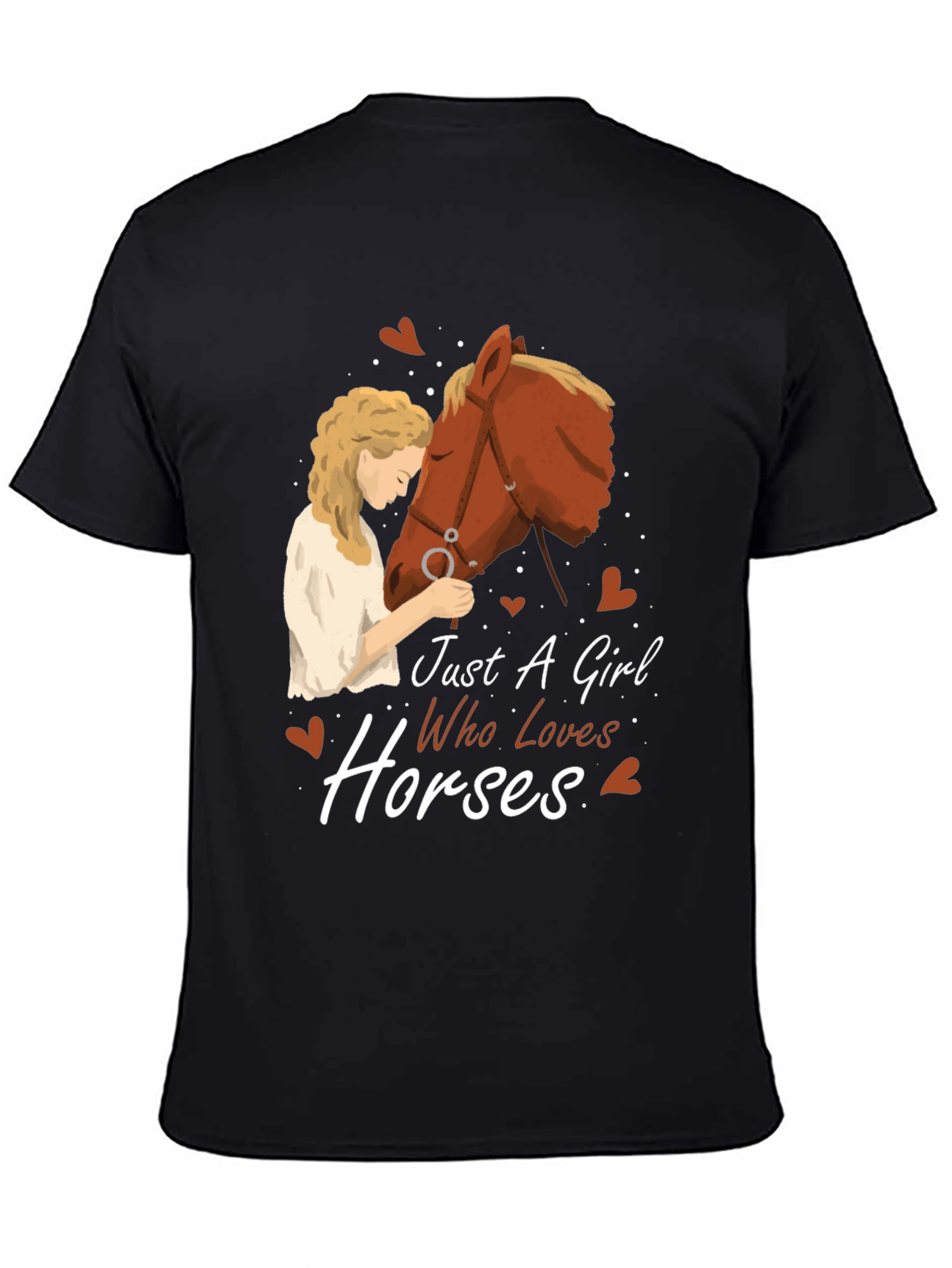 Just a Girl Who Loves Horses Graphic T-Shirt
