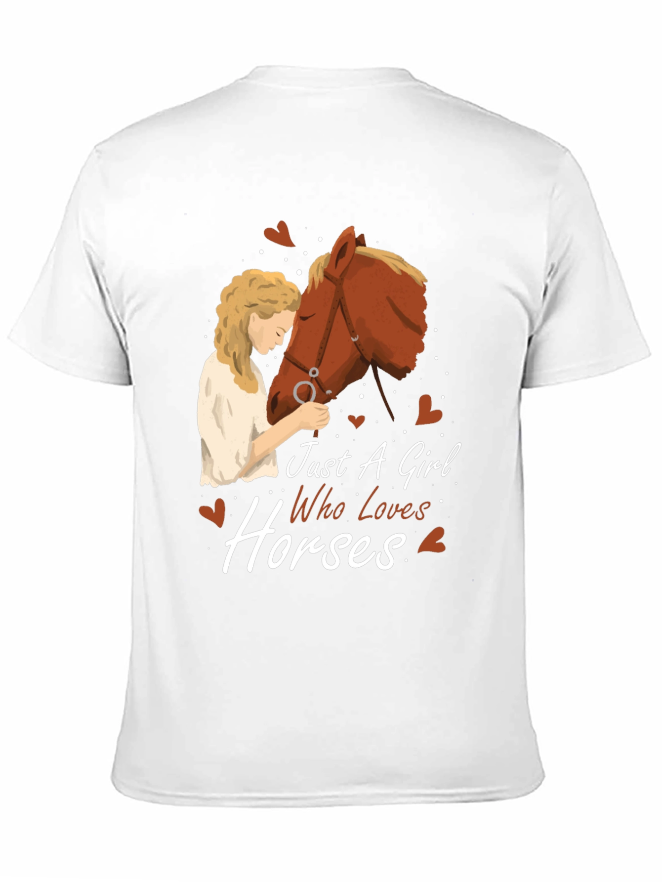 Just a Girl Who Loves Horses Graphic T-Shirt