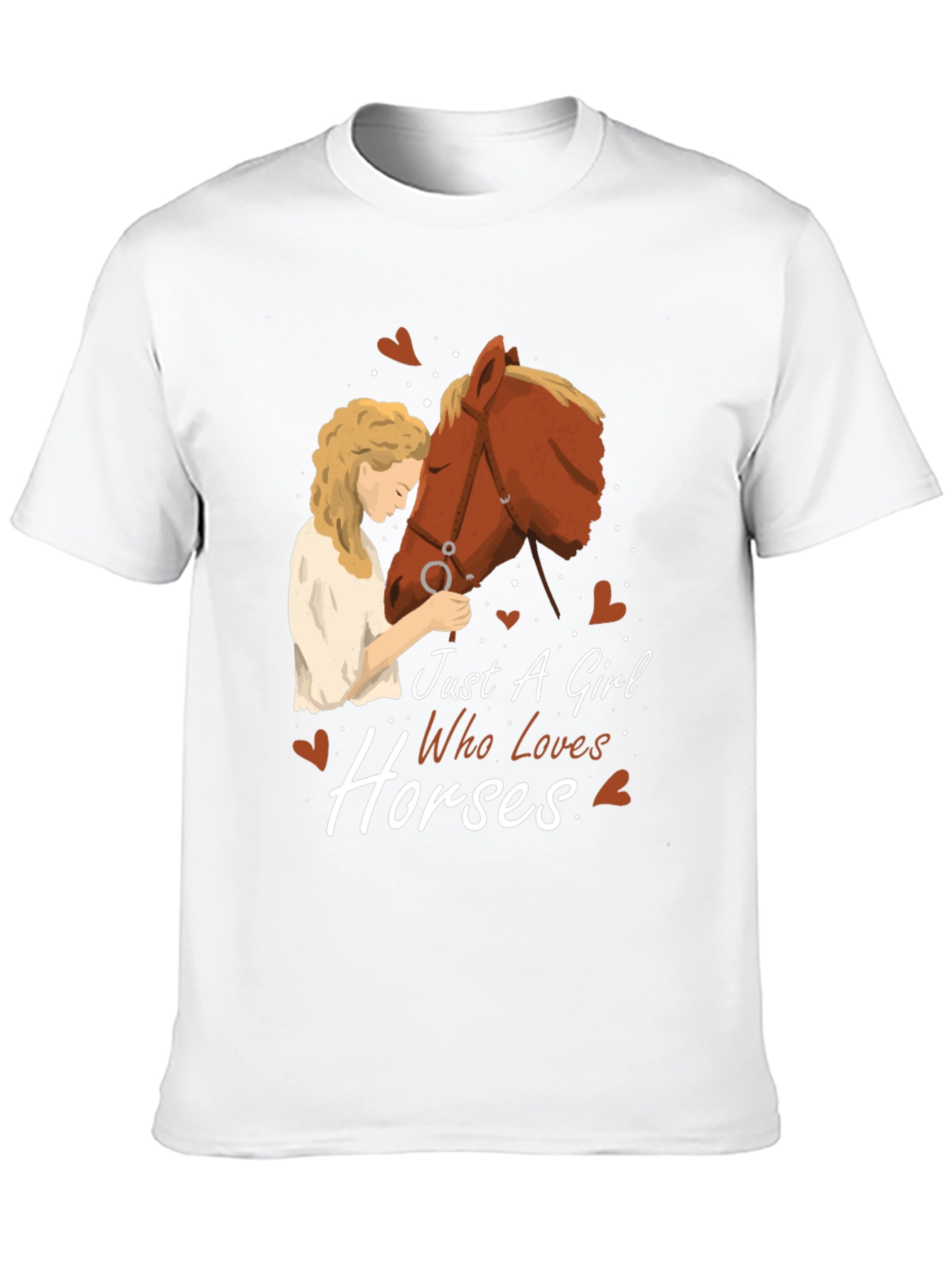 Just a Girl Who Loves Horses Graphic T-Shirt