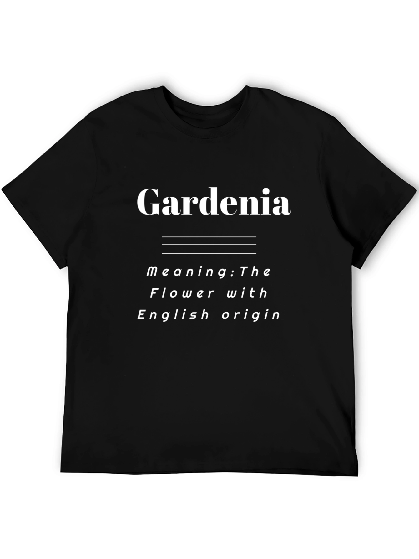 Gardenia Flower Meaning Graphic T-Shirt