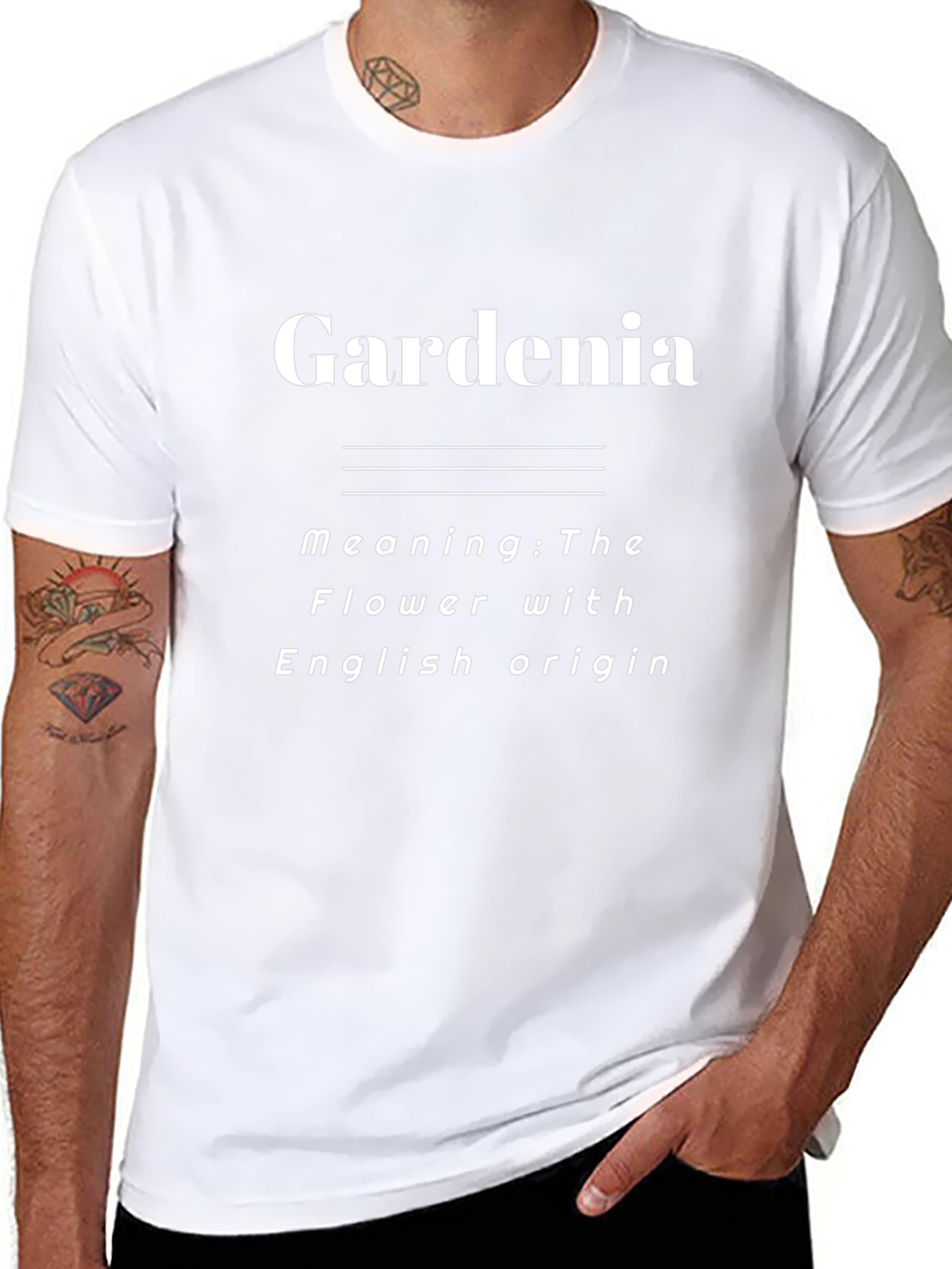 Gardenia Flower Meaning Graphic T-Shirt