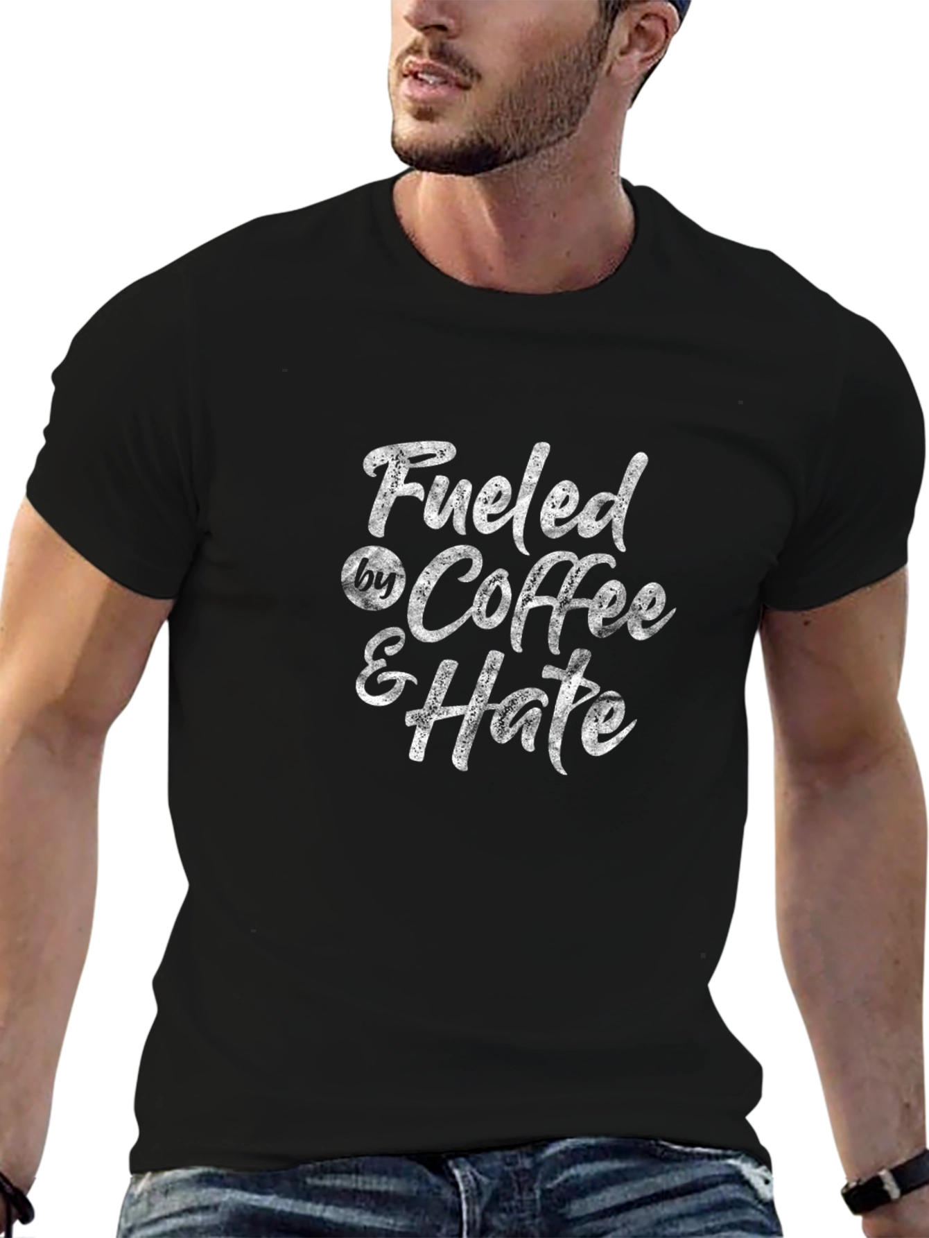 Fueled By Coffee & Hate Black T-Shirt