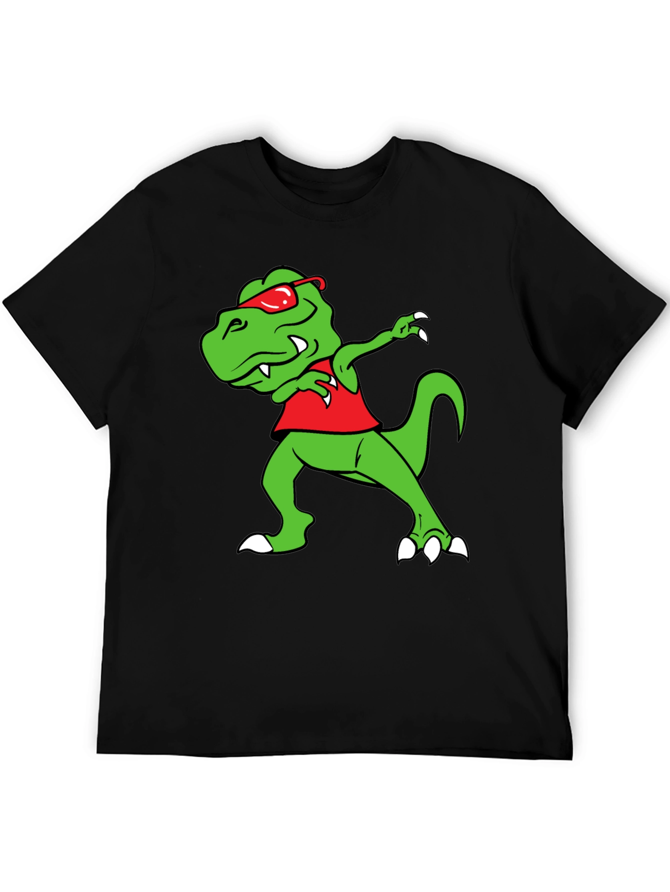 Dabbing Dino Graphic Tee - Trendy & Fun