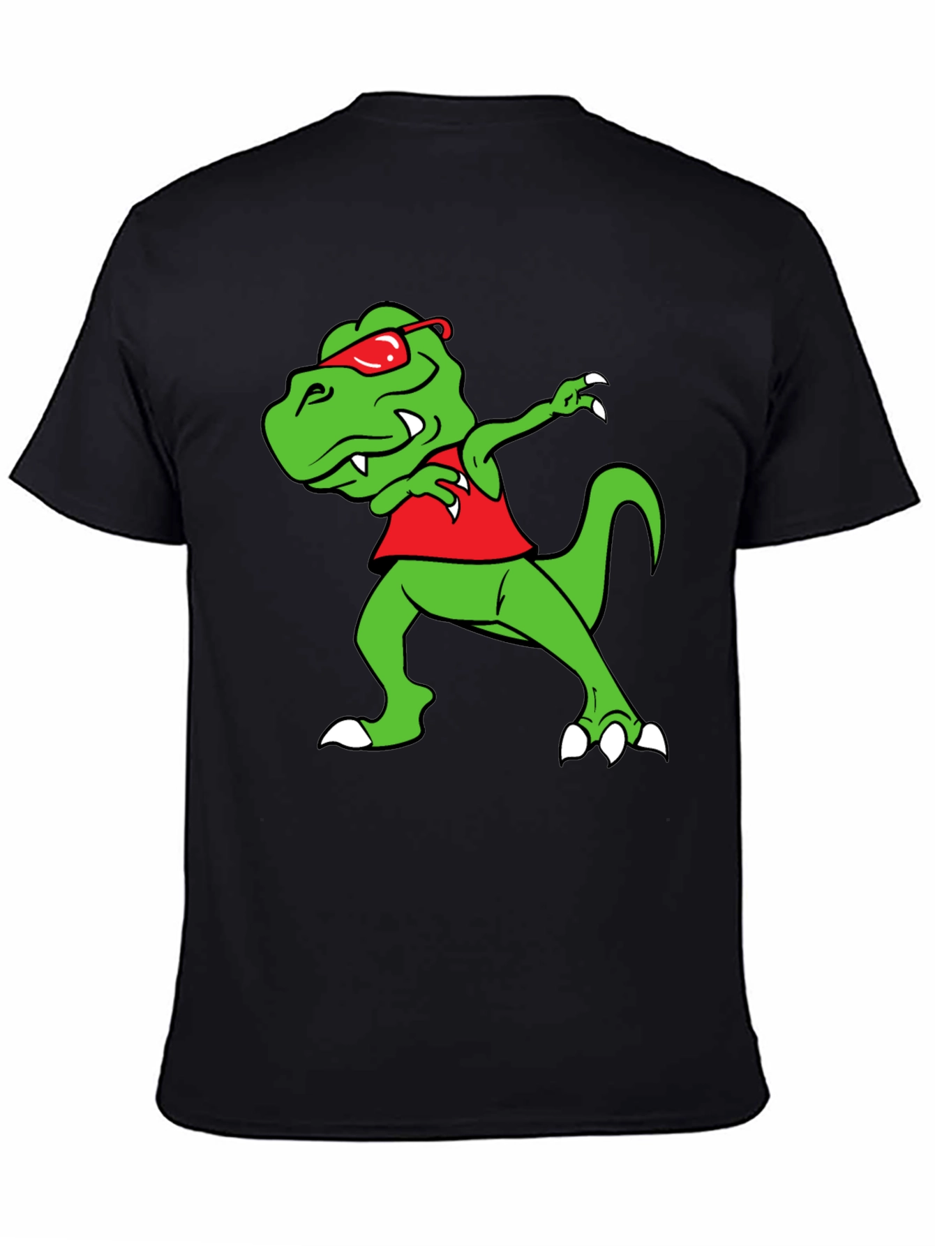 Dabbing Dino Graphic Tee - Trendy & Fun
