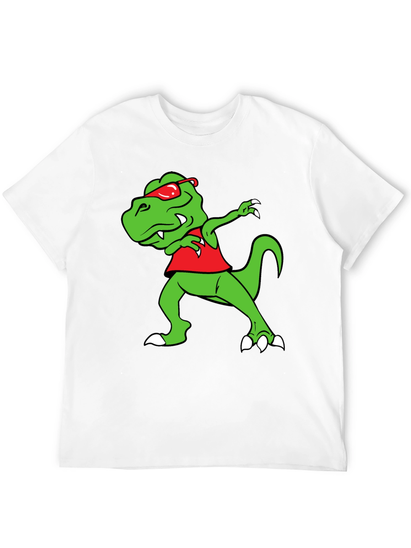 Dabbing Dino Graphic Tee - Trendy & Fun