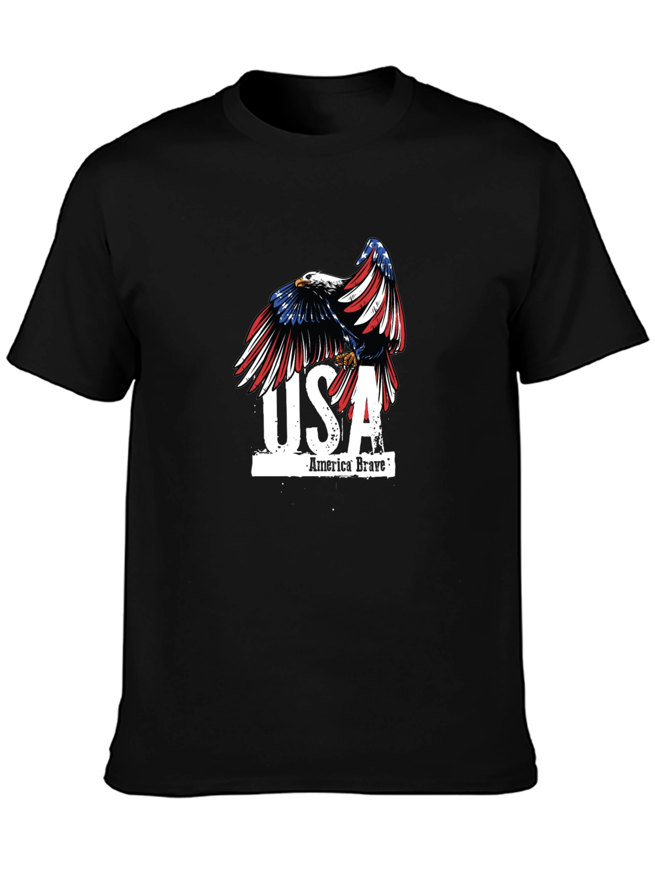 USA America Brave Eagle Graphic T-Shirt