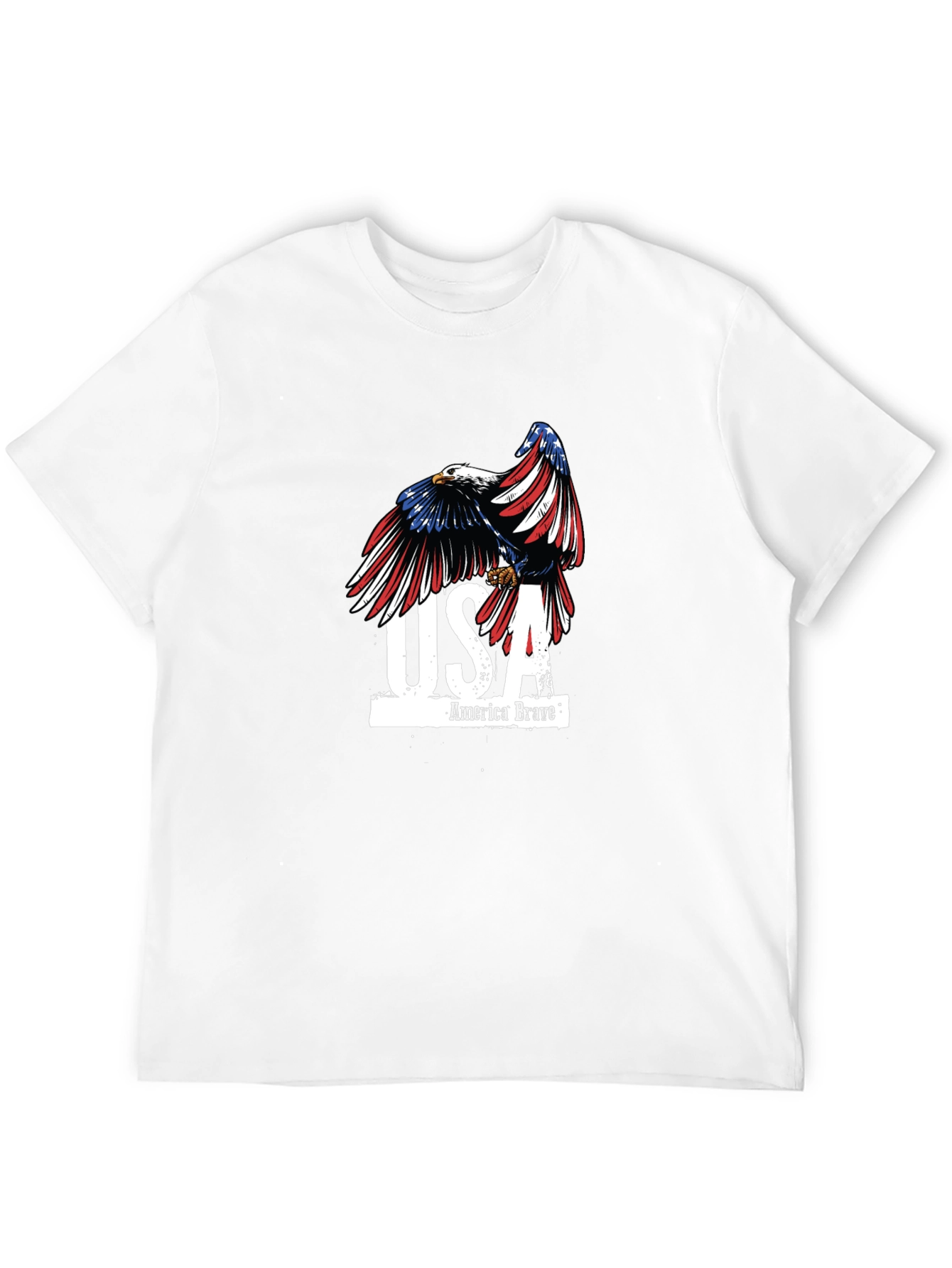 USA America Brave Eagle Graphic T-Shirt