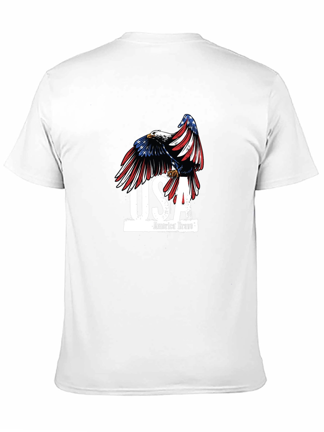 USA America Brave Eagle Graphic T-Shirt