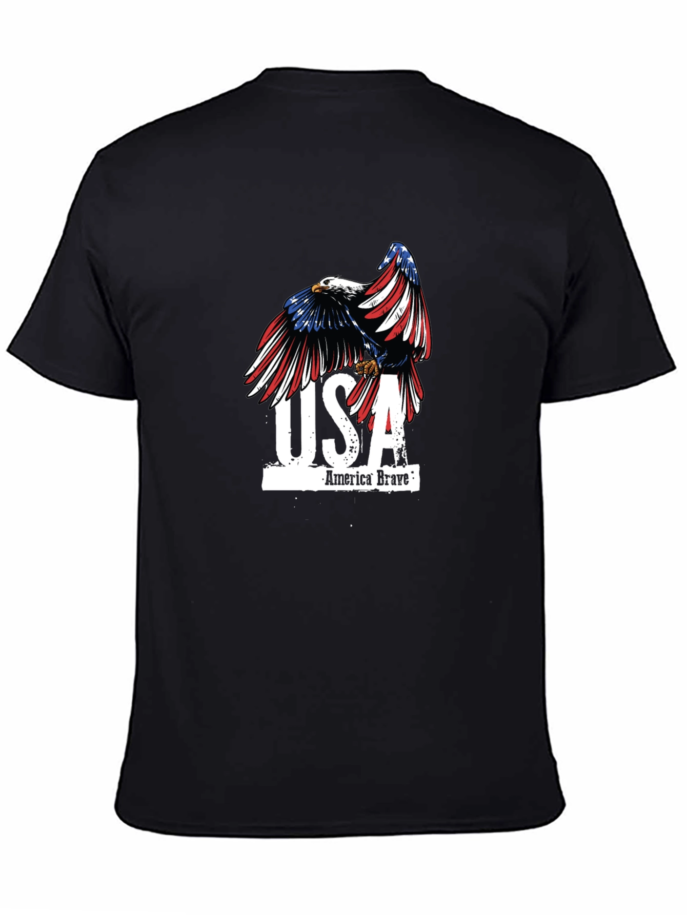 USA America Brave Eagle Graphic T-Shirt