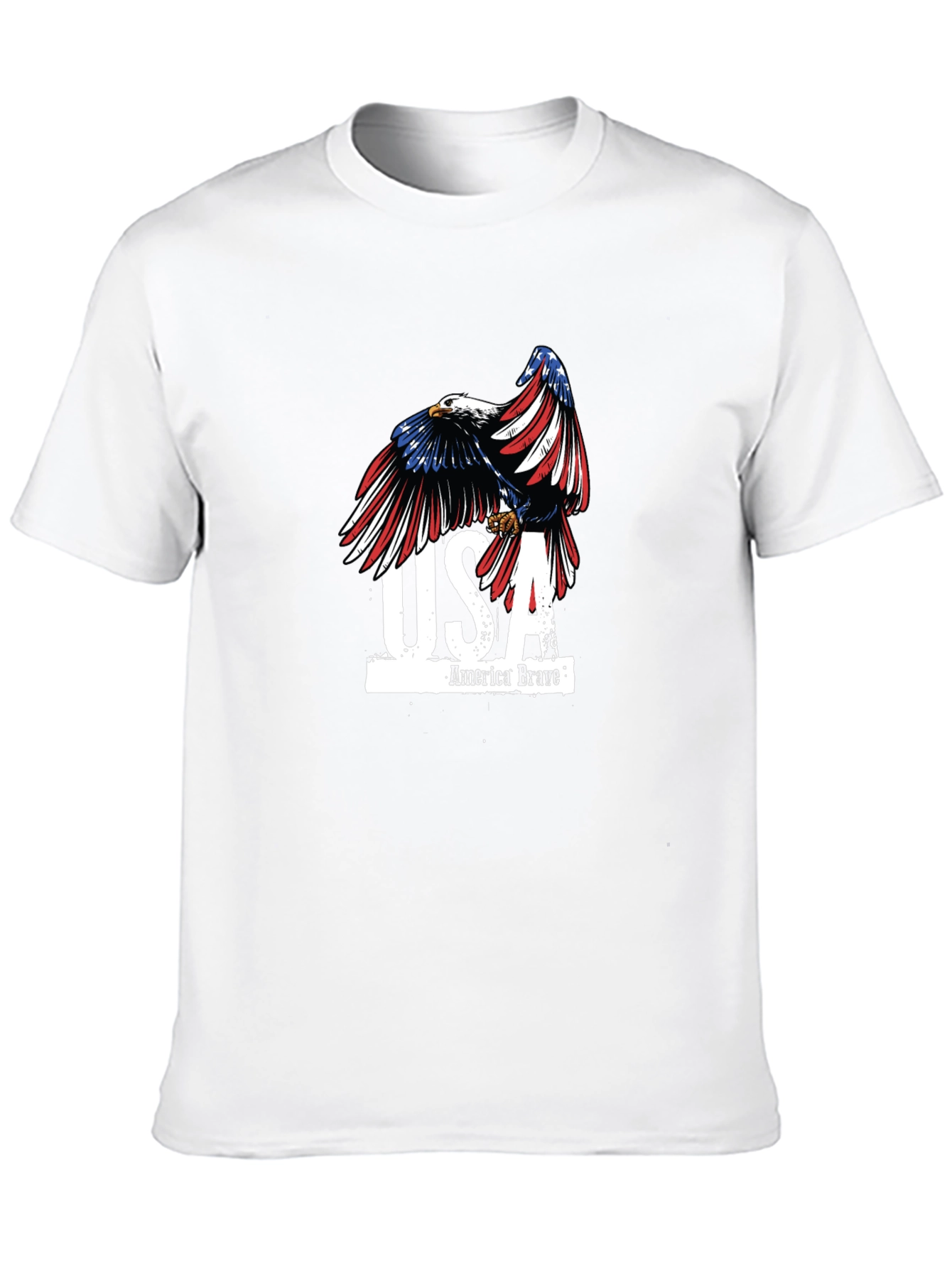 USA America Brave Eagle Graphic T-Shirt