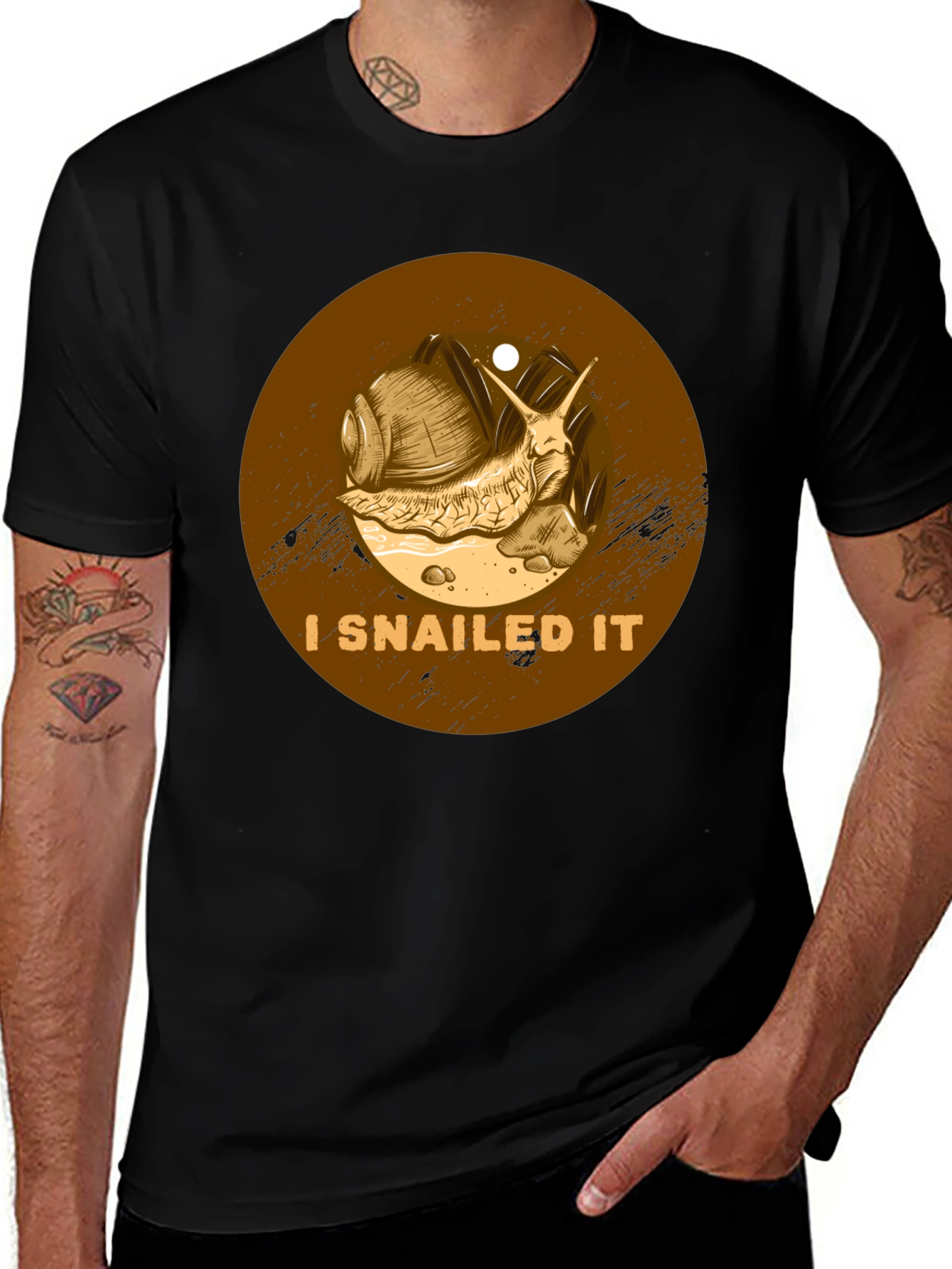 I Snailed It Graphic Tee - Funny Snail T-Shirt
